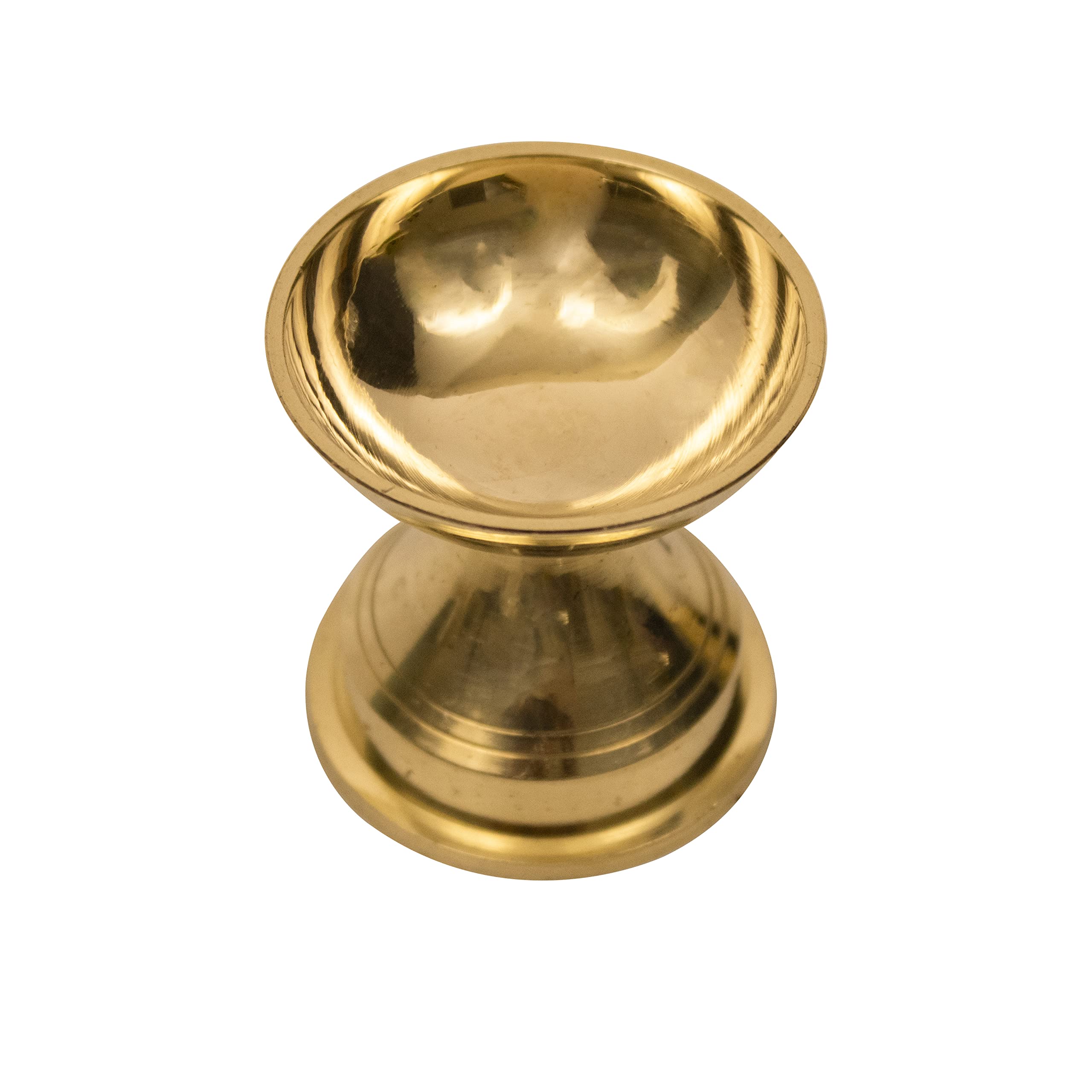 Spillbox Traditional Brass Diya for Puja | Pooja Aarti | Arti Deepak Deepam Oil Lamp for Home Temple Puja Artices Decor Gifts- N