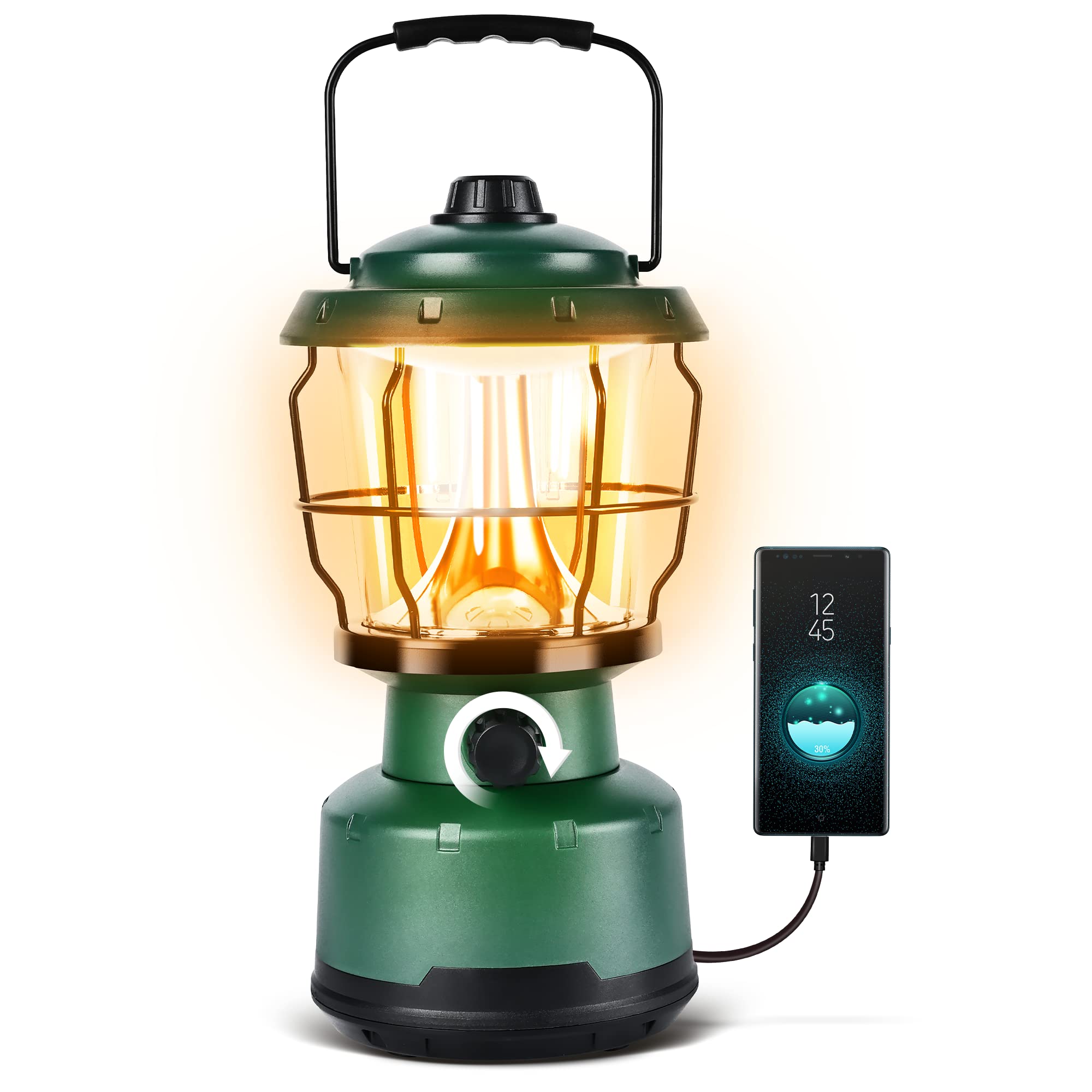 Elesall Led Camping Lantern, 2500Lm Rechargeable, Water Resistant For Emergencies & Hiking
