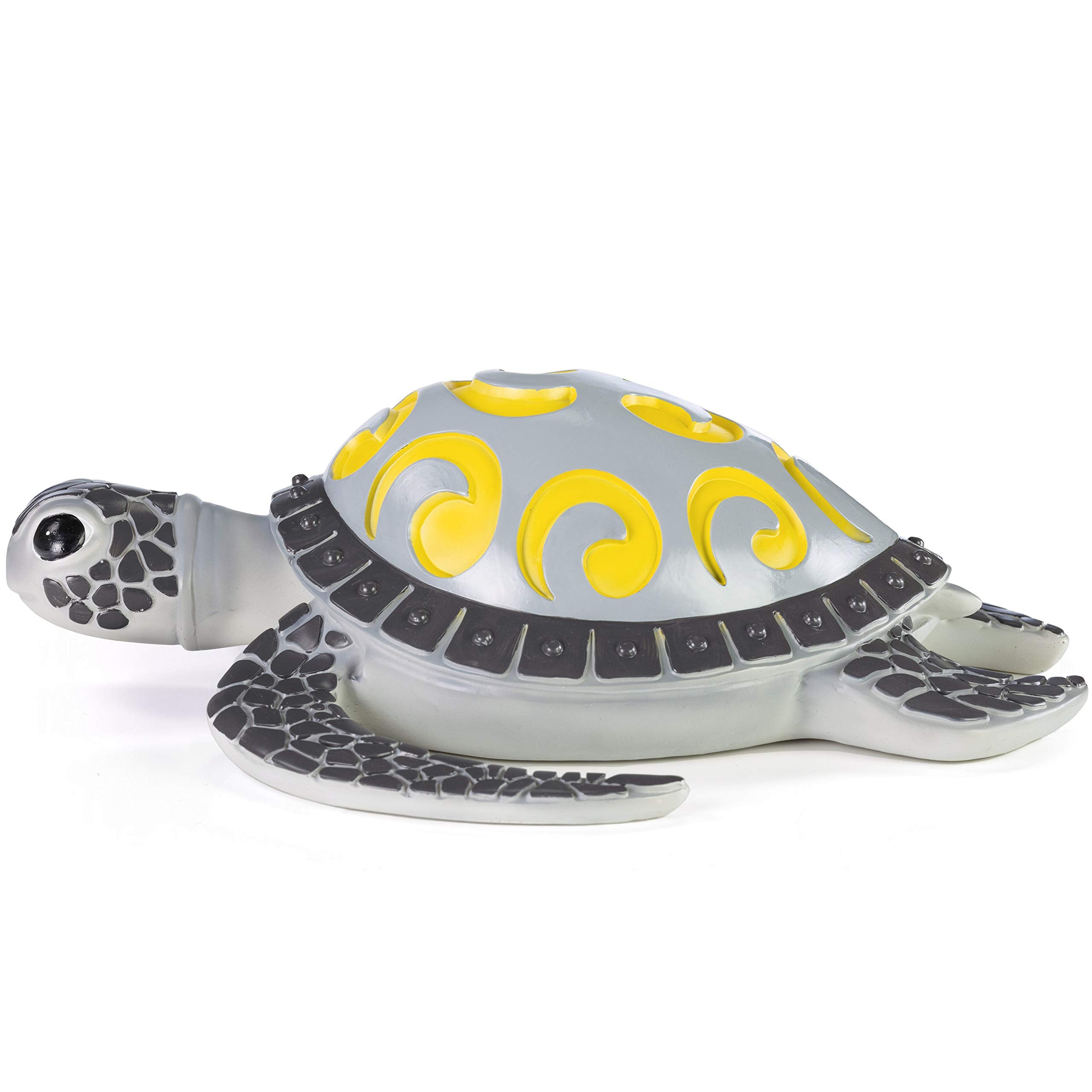 VP Home Solar Powered Garden Light, Tribal Sea Turtle Design, LED Glowing Shell, Model SL842