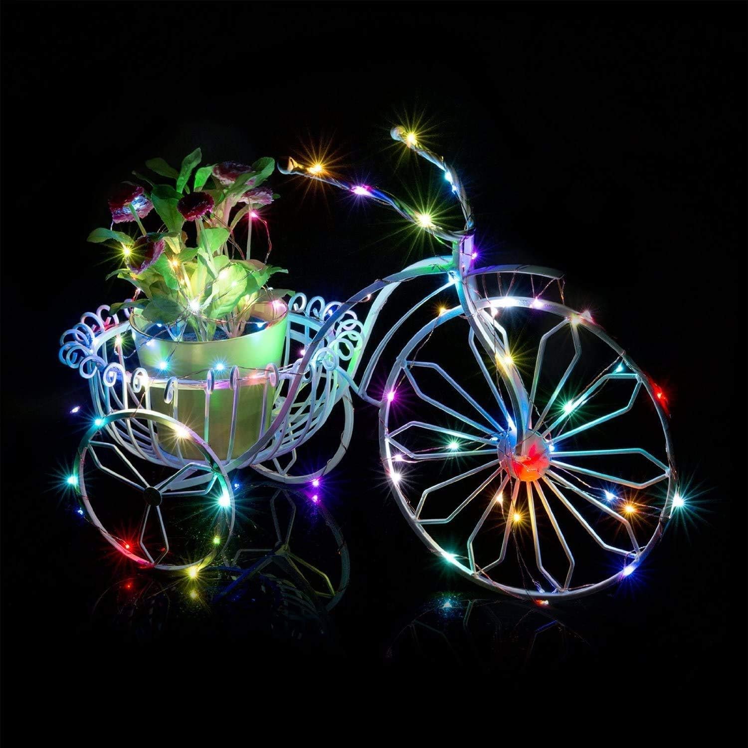 Znycye 10 Pack 10Ft 30 Led Mason Jar String Lights 8 Modes With Timer Waterproof Fairy Lights Upgraded Battery(Included Operated For Diy Wedding Party Mason Jar Christmas Decorations (Multi-Color)
