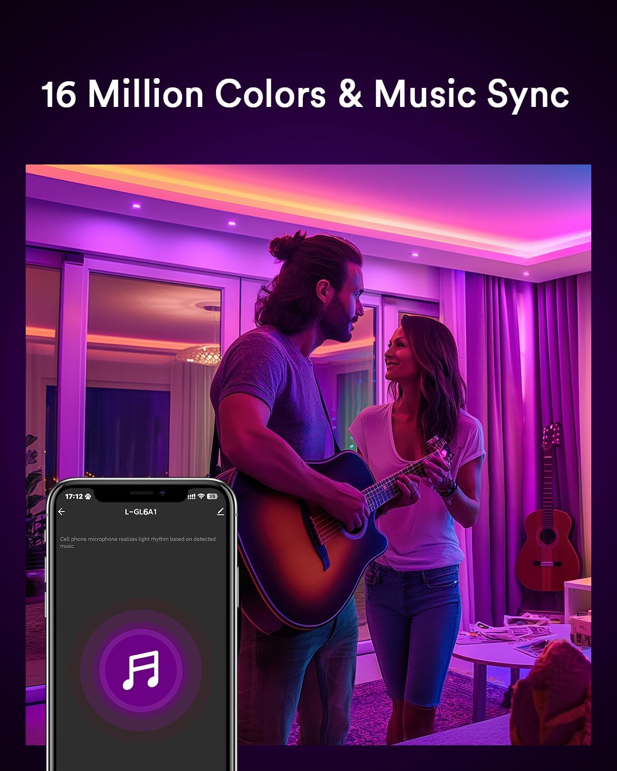 Lumary Smart Gimbal 4" Recessed RGBWW WiFi Ceiling Light, 9W 780LM, Adjustable White, Model L-GL4A1, Canless LED Downlight