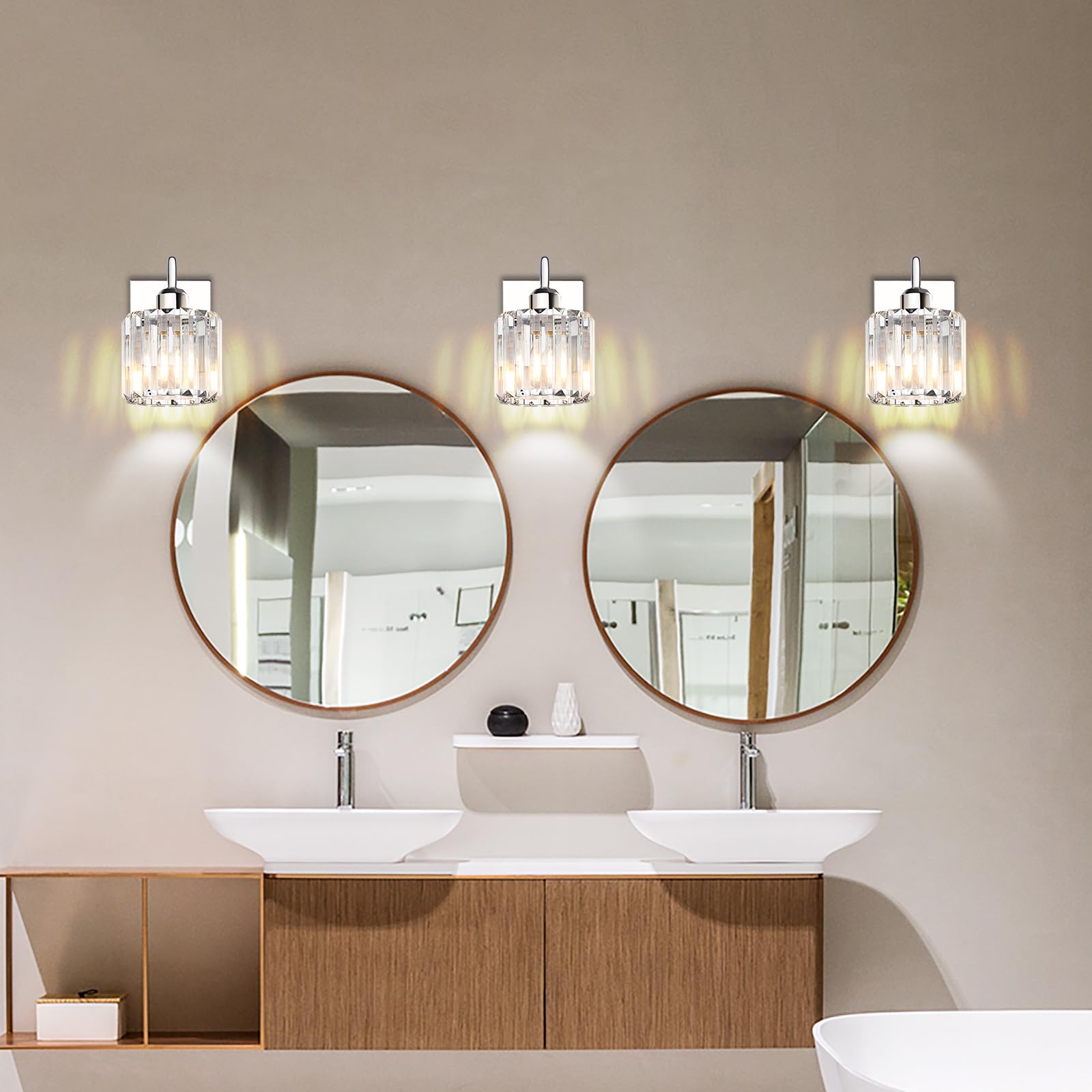 Valytime Bathroom Vanity Light,Bathroom Light Fixtures,Vanity Lights For Bathroom,Bathroom Light Fixtures Over Mirror,1 Light Ba