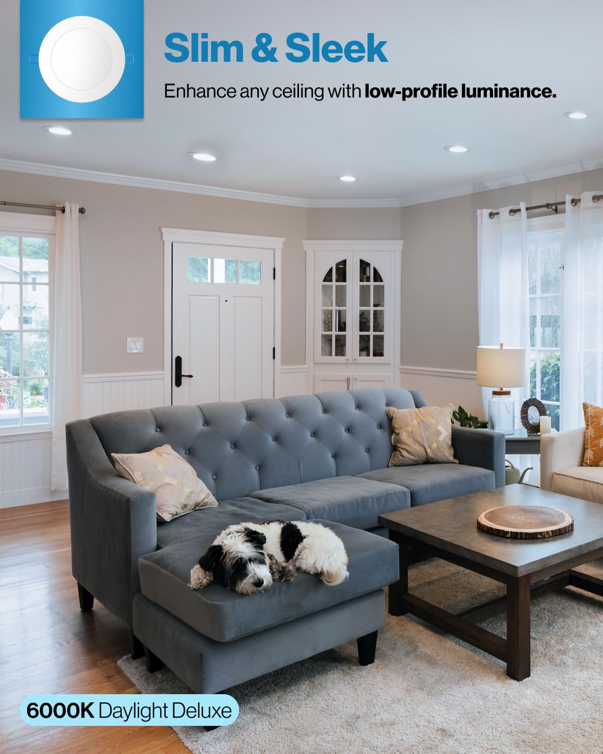 Sunco 24 Pack 4 Inch Ultra Thin Led Recessed Ceiling Lights Slim, 6000K Daylight Deluxe, Dimmable 10W, Canless Wafer Thin With J