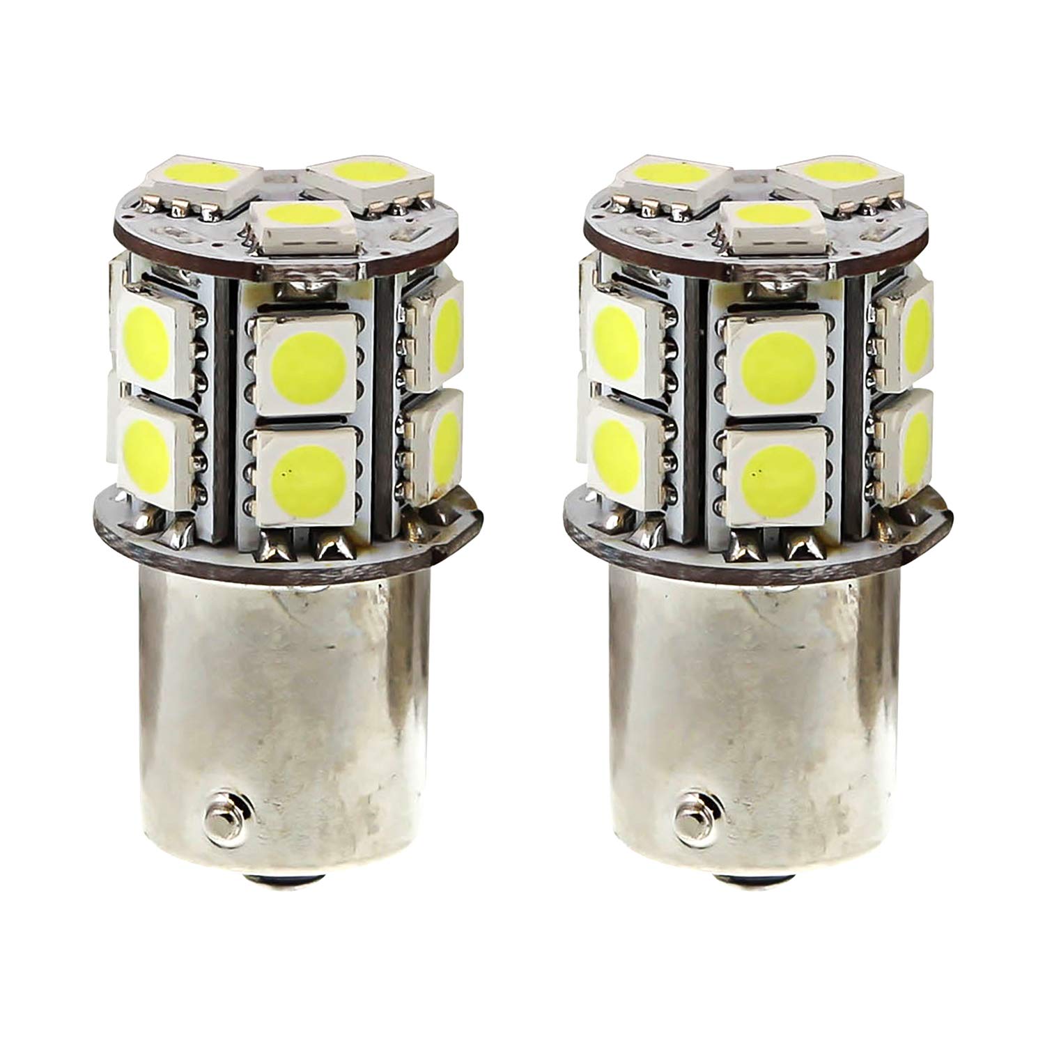 Pilot Automotive (Il-1157W-15-Am) White 15-Smd Led Turn/Tail Light Bulb - 2 Piece