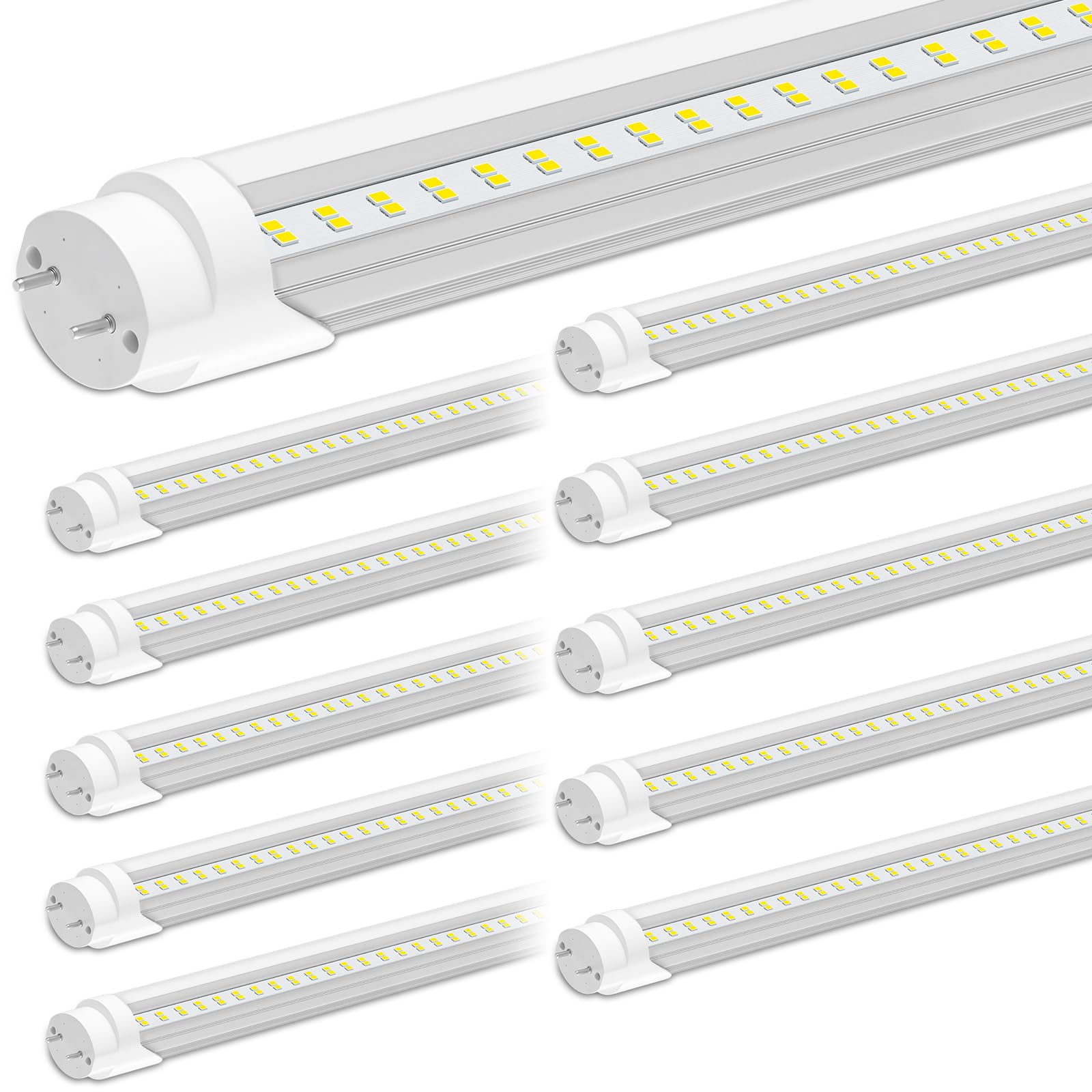 Onlylux T8 Led Bulbs 4 Foot - F32T8 28W 4000 Lumens(Super Bright) 5000K, T8 T10 T12 4Ft Flourescent Tube Led Replacement, Ballas