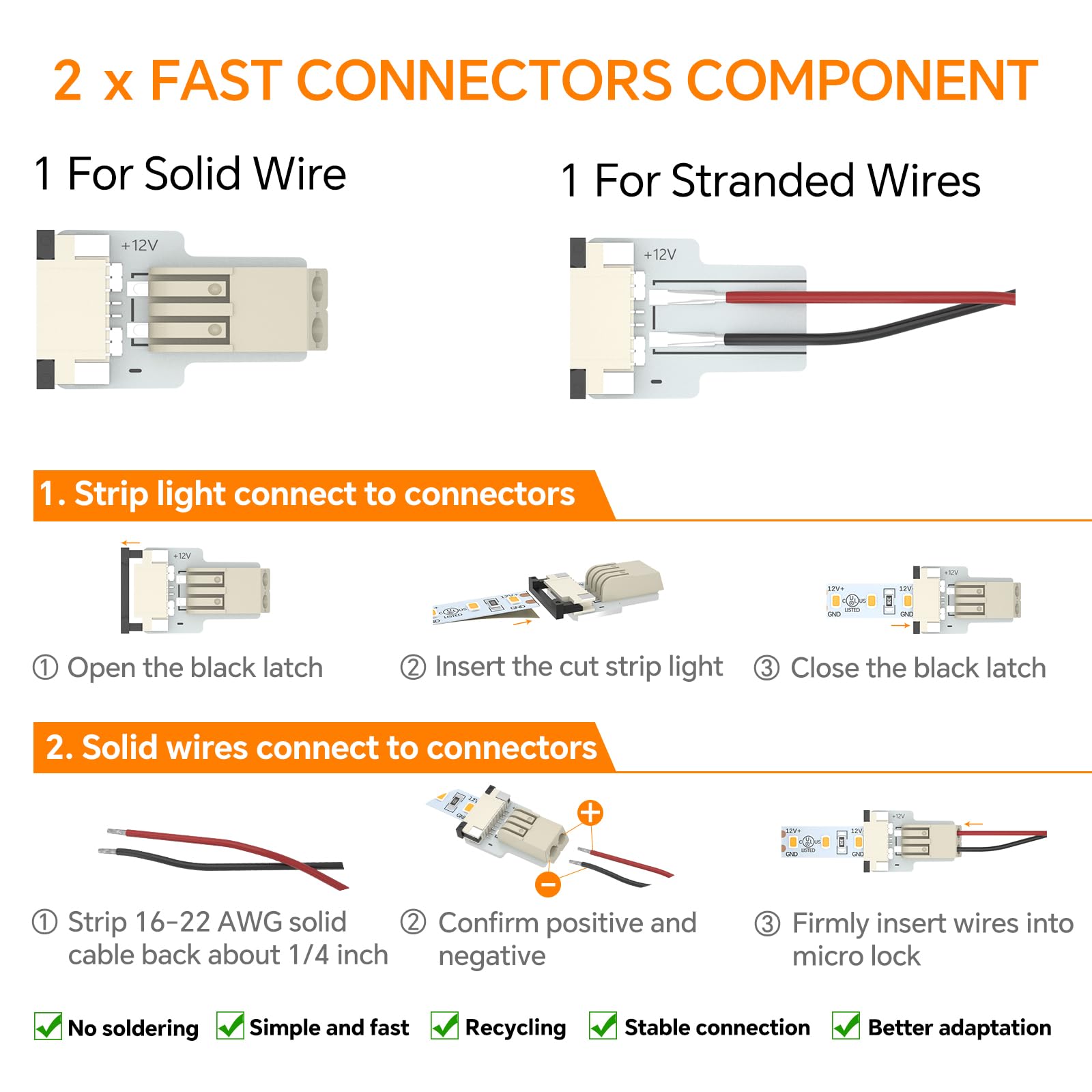 Obeaming RV Flexible LED Strip Light 16.4 ft 600 LEDs 12V Dimmable 4000K Indoor Lighting Model LS8-120-S