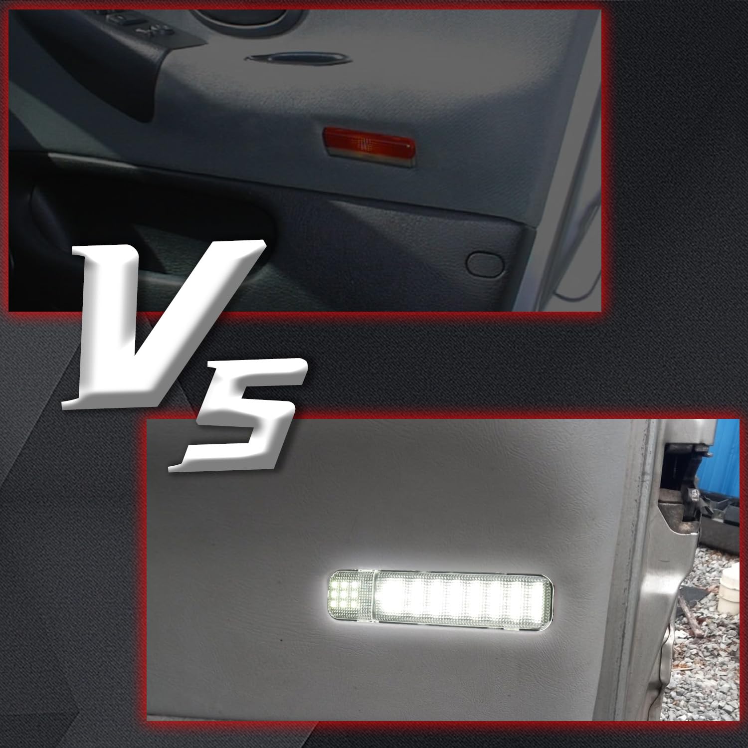 Afeisol White Led Side Door Panel Lights Courtesy Light Fit For Chevy Sierra Gmc C/K  Yukon Silverado 1500 2500 3500 Avalanche  Suburban  Hum-Mer H2 4Pcs Car Interior Panel Lighting
