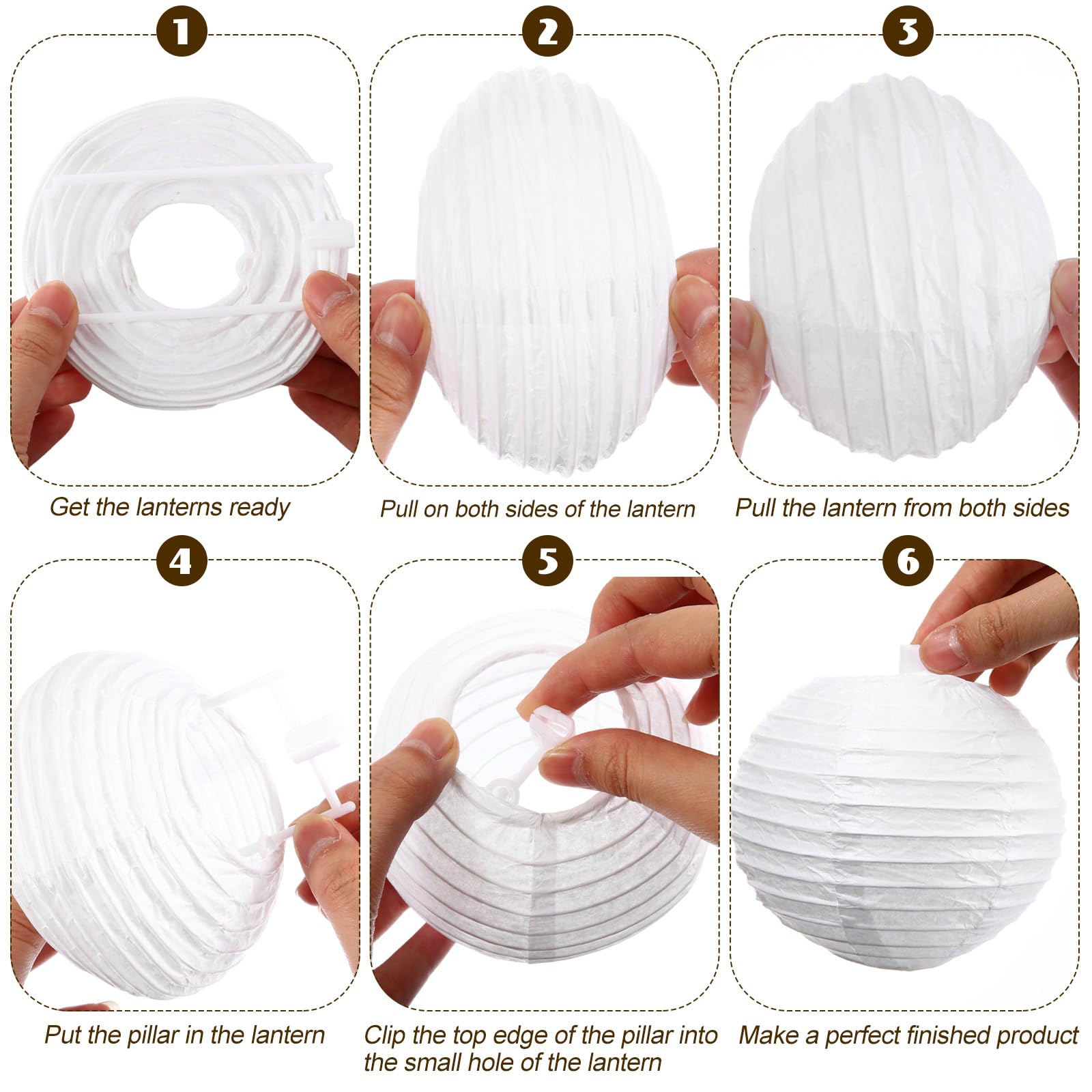 Treela 90 Pack White Chinese Japanese Paper Lanterns Decorative Hanging Ball Lanterns Paper Lantern Lamps For Wedding Birthday Party Baby Shower Home Decorations (4 Inch)