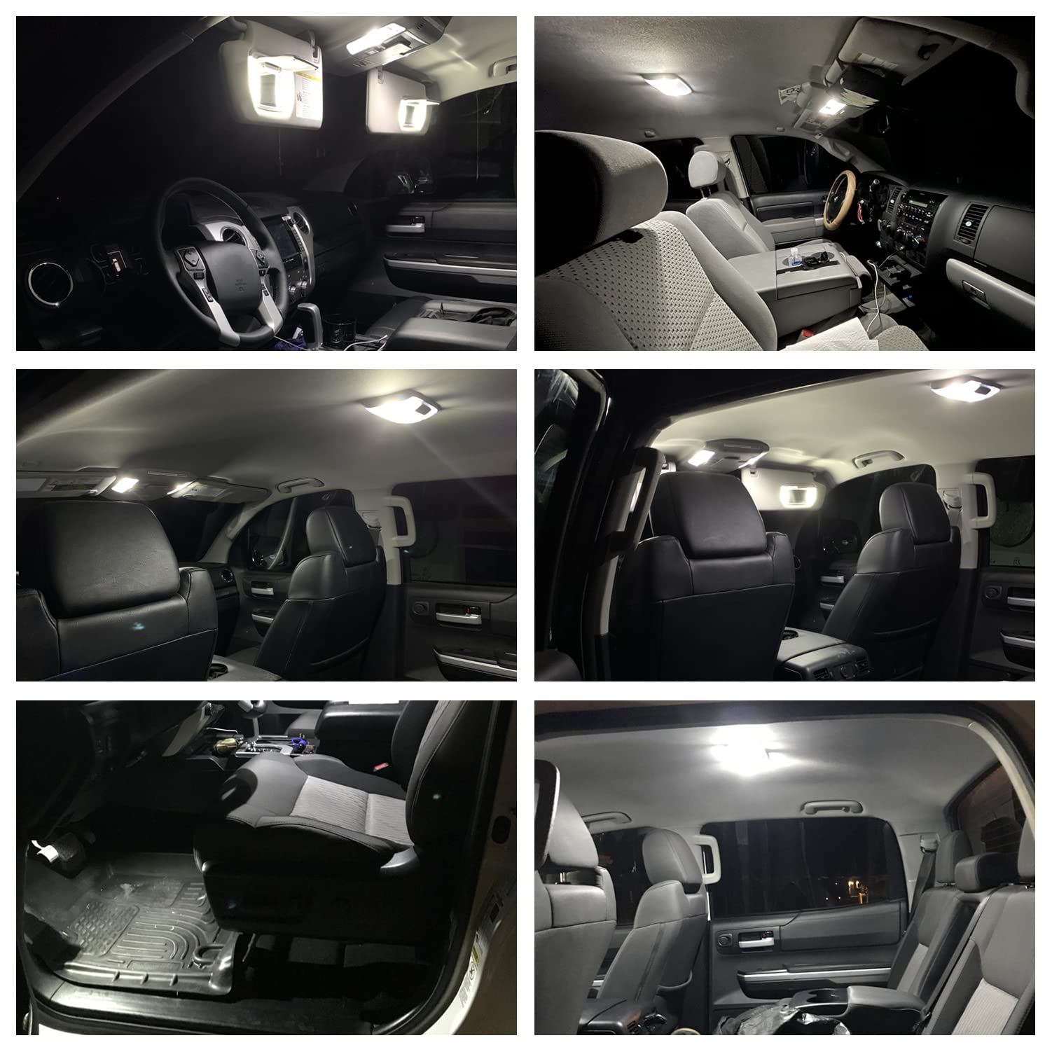 10Pcs Interior Led Lights Bulb Kit For Ford F150 F-150 1997 1998 1999 2000 2001 2002 2003 Map Dome License Plate Lights Super Bright 6000K White F150 Led Interior Light Bulbs + Install Tool