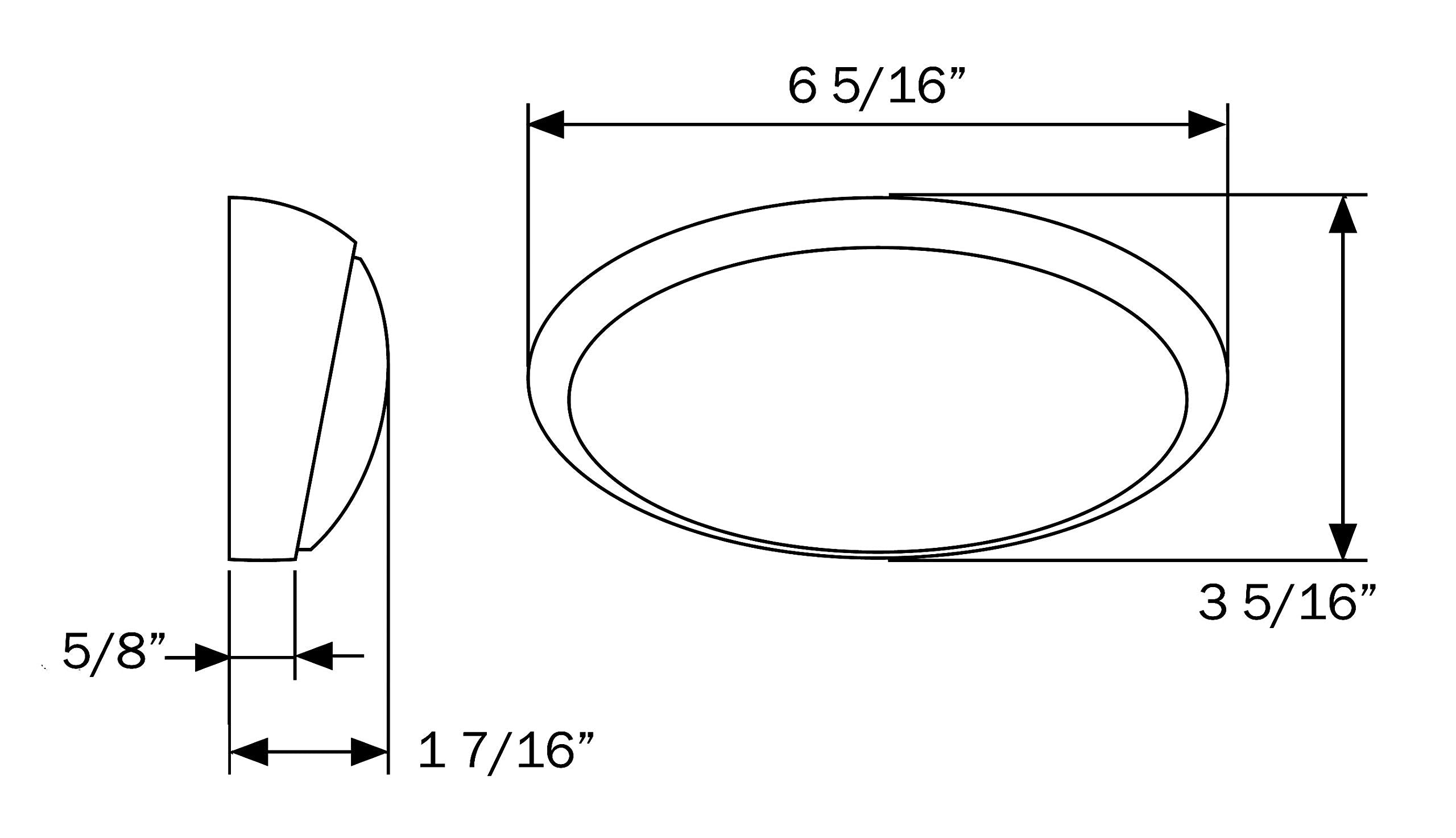 Optronics Rvpl7Abp Porch Oval With Switch