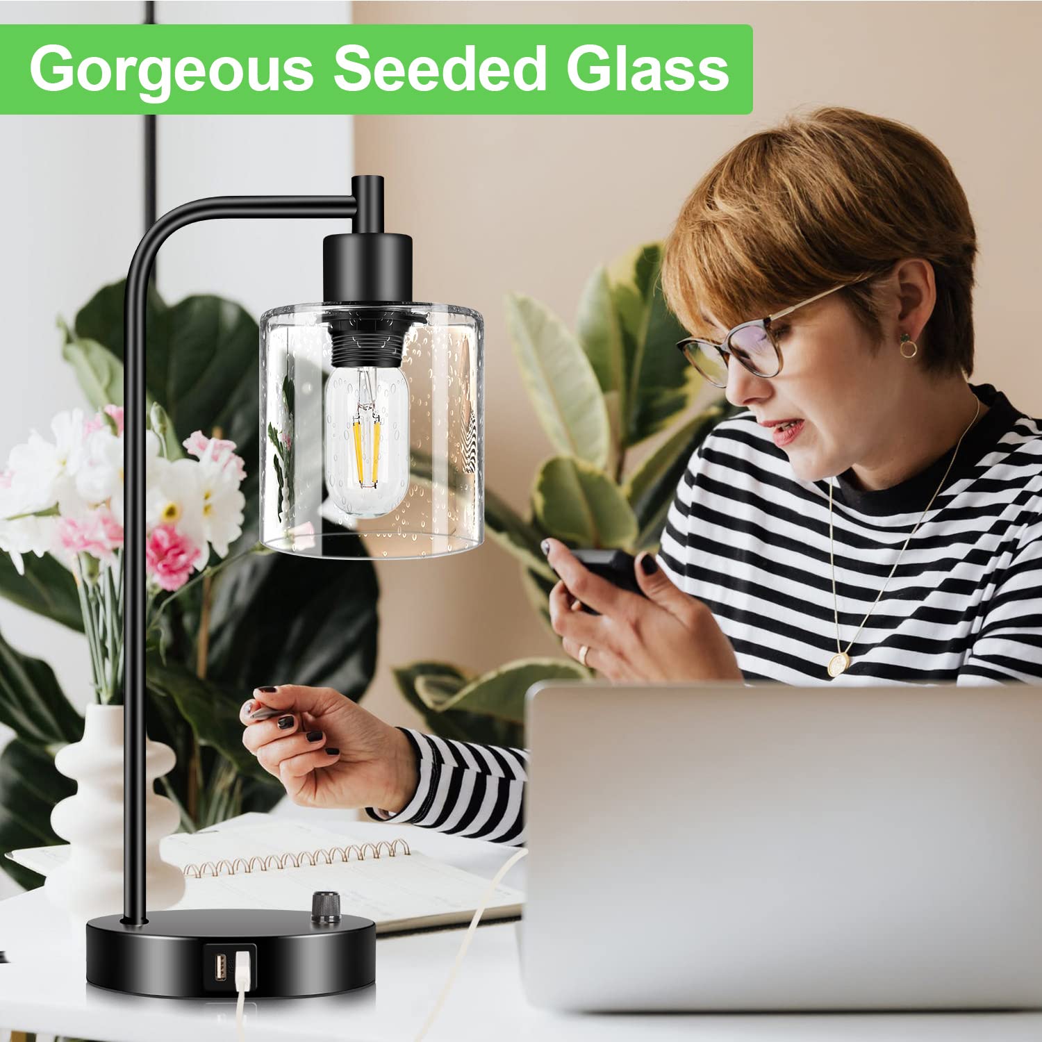 Seeded Glass Shade Cylinder Glass Lamp Shade Replacement Glass Shade