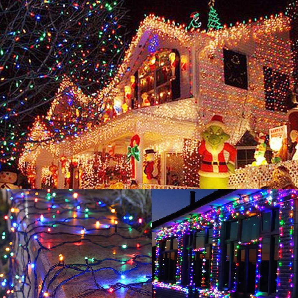 Twinkle Star Christmas Lights, 200 LED Multicolor, 66 FT, 8 Modes, Waterproof, Indoor/Outdoor, Model CL-200 C, 1 Pack