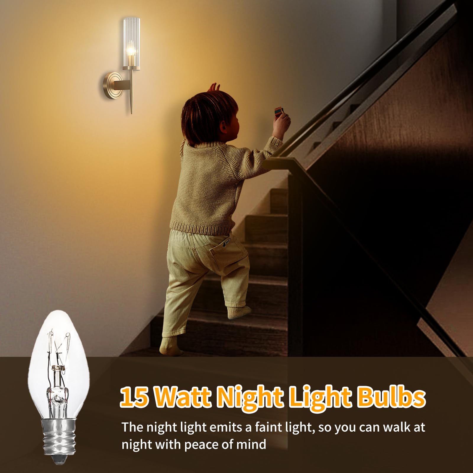Hinuaxbulb 12 Pack Scentsy Light Bulbs 15Watt 120V Wax Warmer Bulbs C7 Replacement Bulb Dimmable Salt Lamp Bulbs With E12 Base F