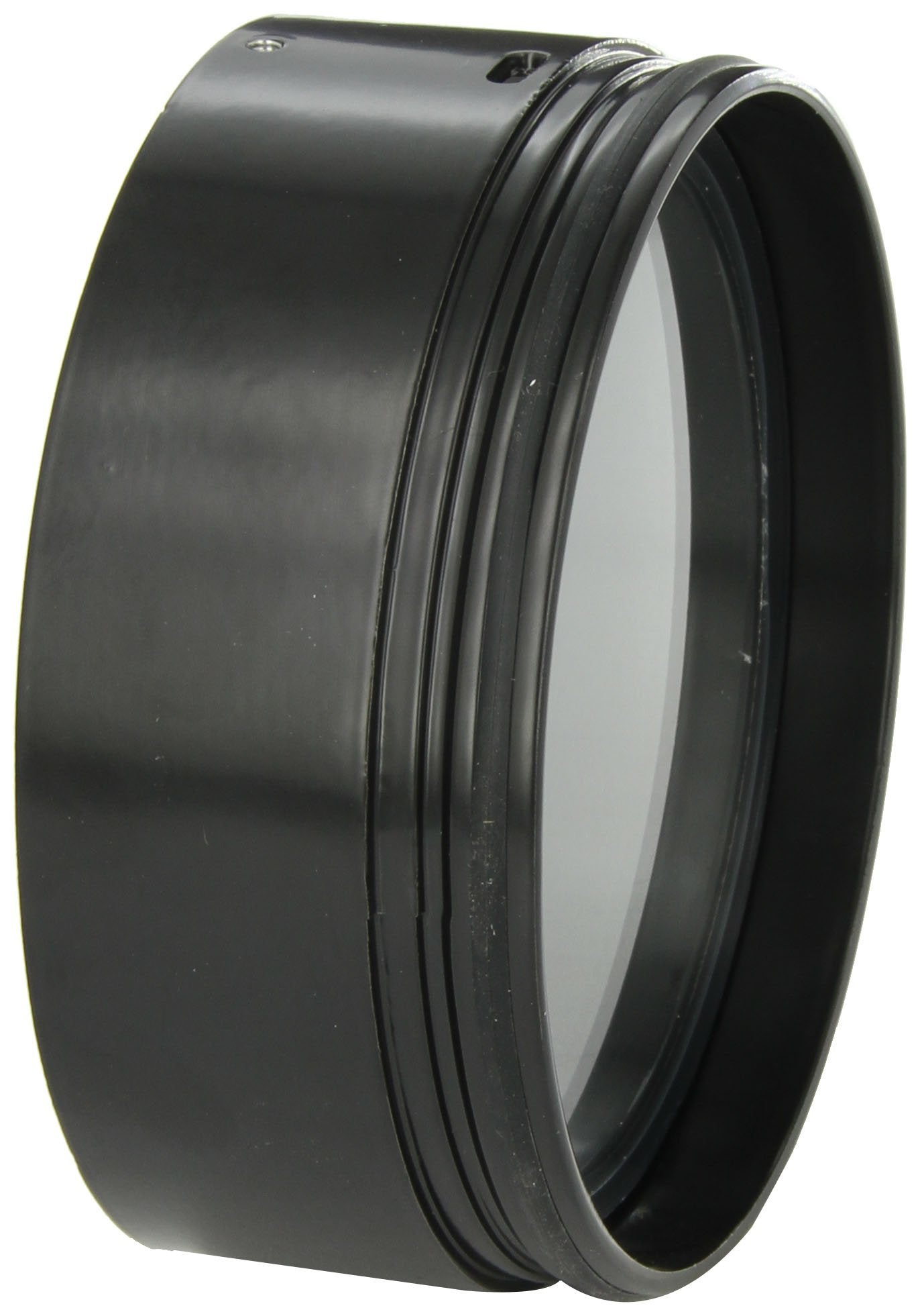 RAB Lighting HH1B H System Hood, Aluminum, 5-5/8in Diameter x 2-1/4in Height, Black