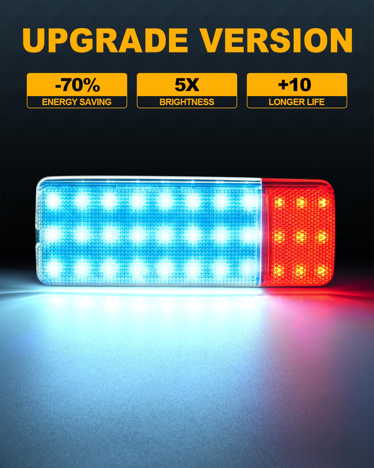 NEIFILES LED Door Panel Lights for Ford Bronco F150 F250 1992-1996, F350 1992-1997, 5X Brighter, Plug and Play,