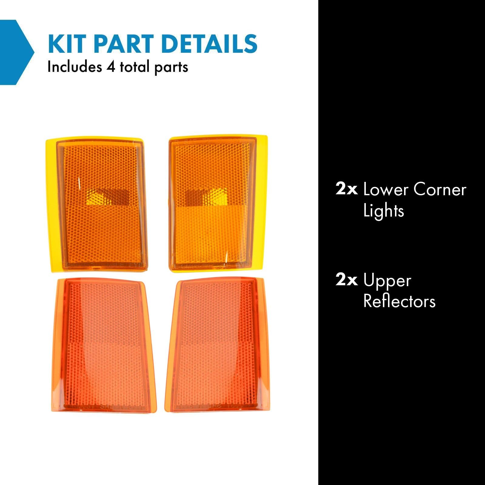 Trq Lighting Kit Compatible With 92-93 Blazer 88-93 C1500 C1500 Suburban C2500 C2500 Suburban C3500 K1500 K1500 Suburban K2500 K2500 Suburban K3500 Gm2550105 Gm2551105 Gm2556102 Gm2557102