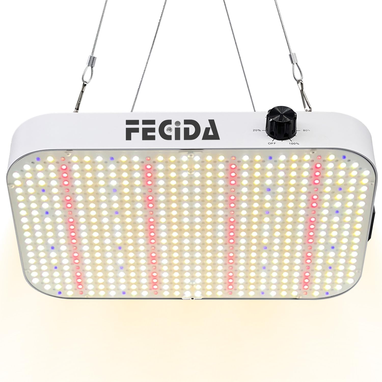 FECiDA 1000W LED Grow Light Dimmable, UV-IR Included Ideal Full Spectrum LED for Indoor Plants, 2023 Best 2x2 2x4 3x3, Daisy Chain Function & Quiet Build-in Fan