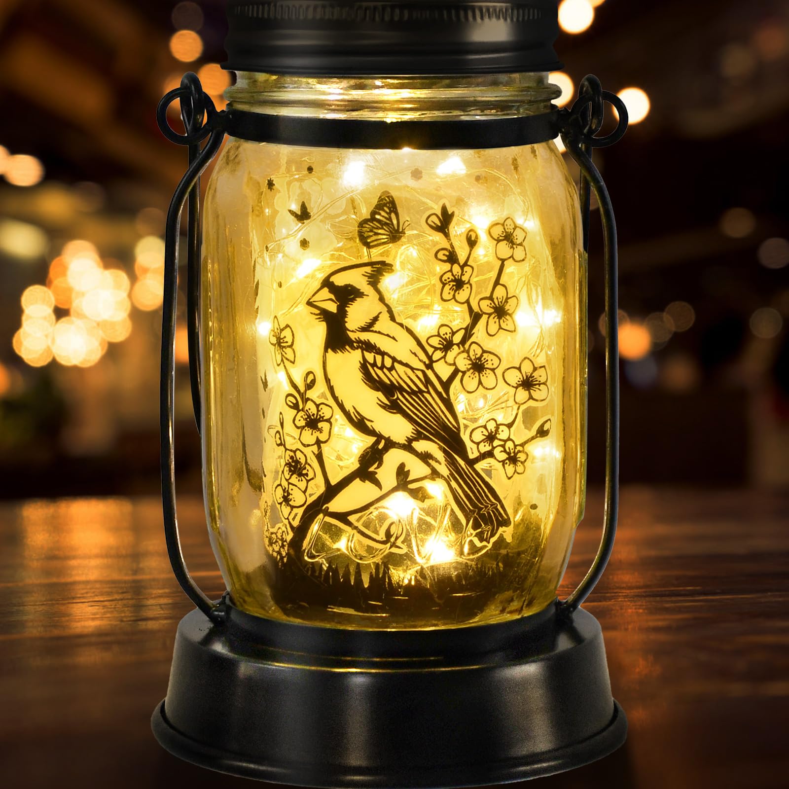 kyoryuger Solar Lantern - Cardinal Color, Plastic Material, Outdoor Garden Decoration for Yard, Patio, Backyard, Porch