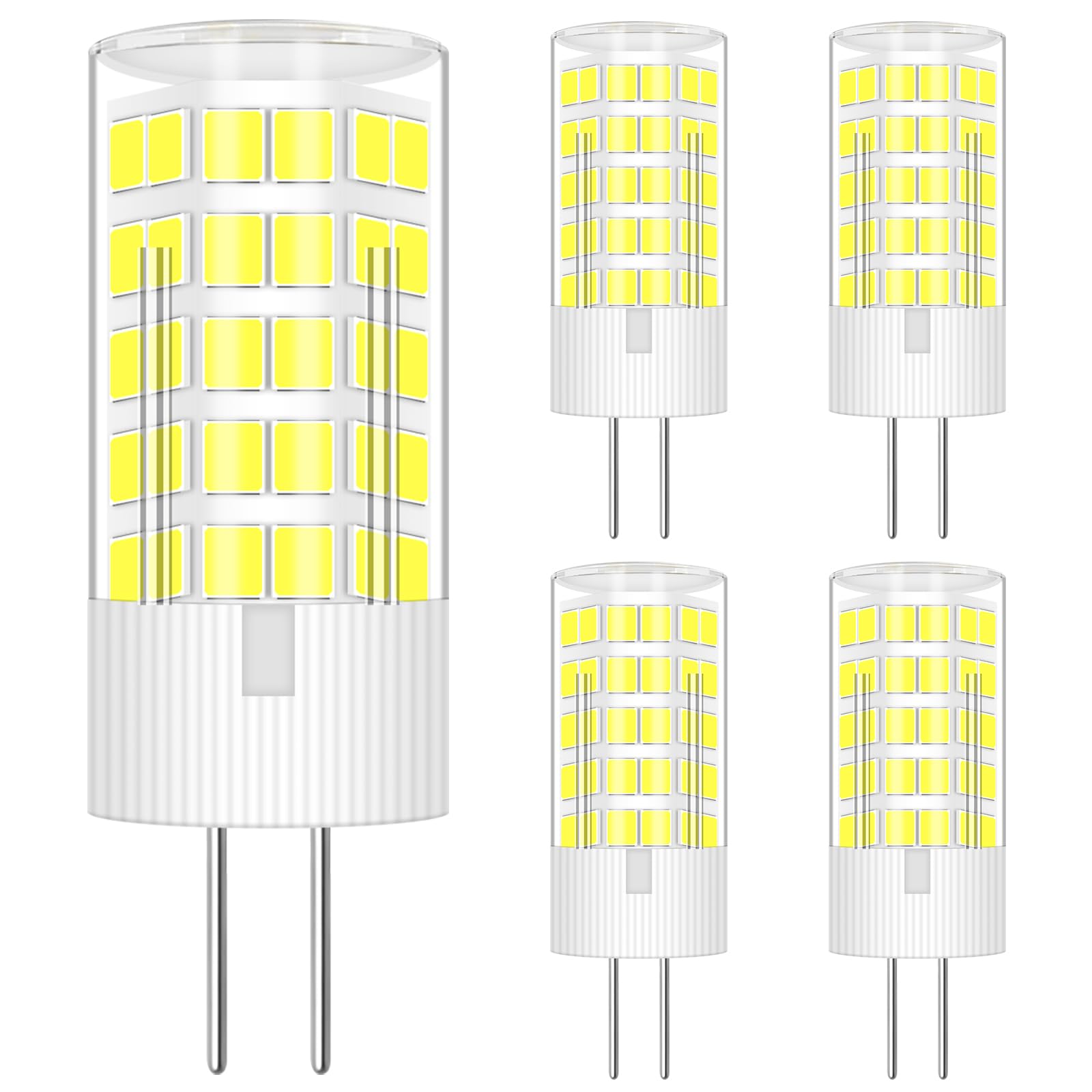 TRIJZHOU G4 LED Light Bulbs, AC110-120V (Not Low Voltage 12V) Dimmable 4W Daylight White 6000K 420LM 40W 45W Equivalent Halogen 