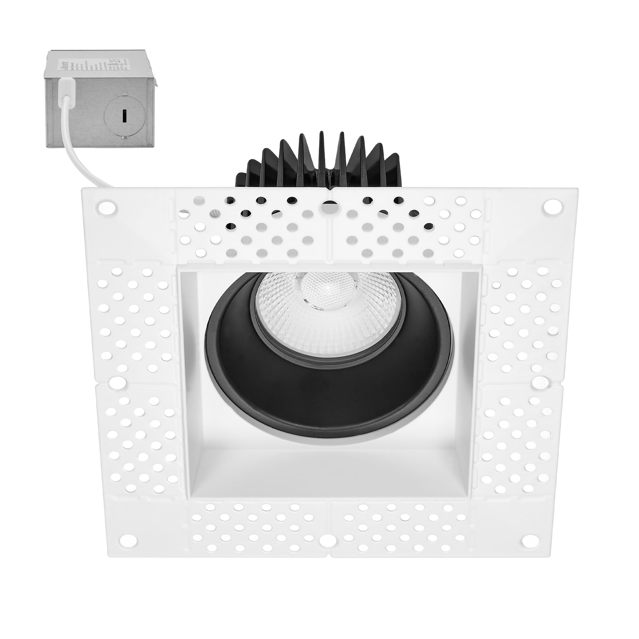 Maxxima 4    Trimless Ultra-Thin Square Recessed Anti-Glare LED Downlight, Canless, 1000 Lumens 5 Color Temperature Selectable 2