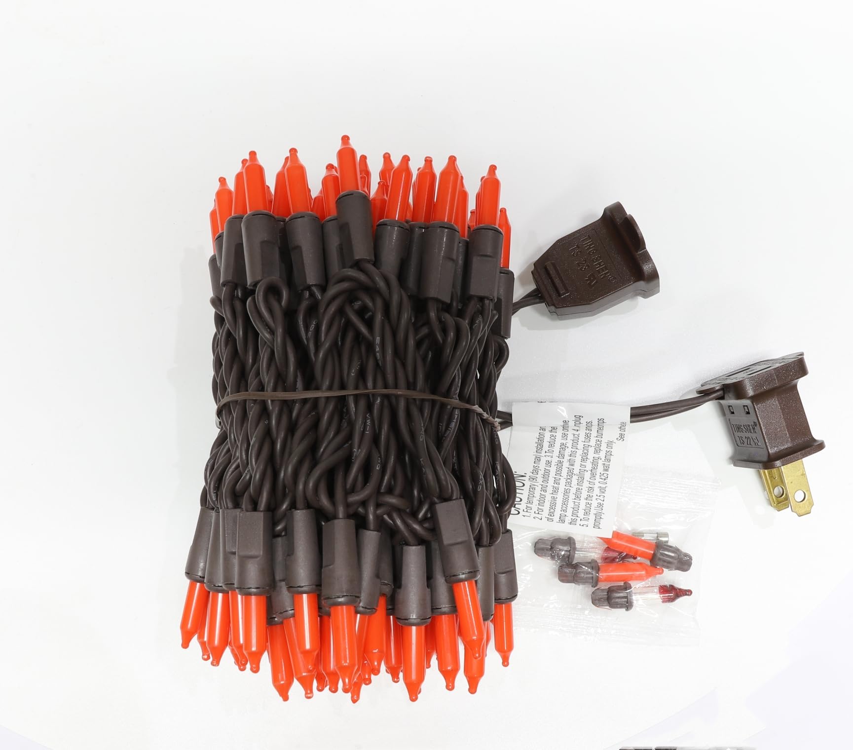 Lamphome Halloween String Light,100 Count Incandescent Mini String Light In 19.6Ft,Indoor/Outdoor 120V Ul Certified Mini Light For Halloween,Patio Lawn,Home,Garden,Party (Orange)