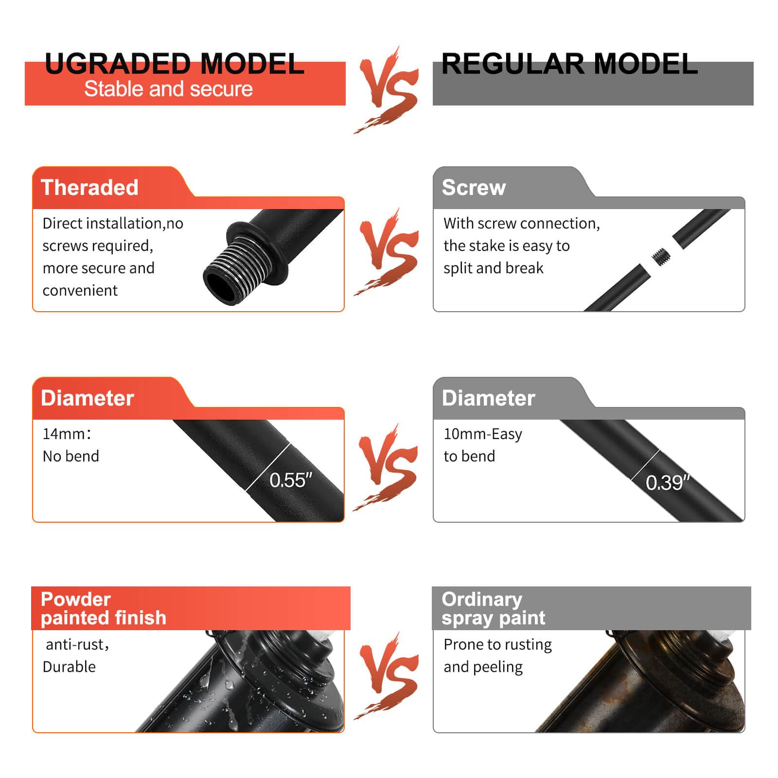 Zsmaiku Home Garden Torches For Outside Set Of 6, 16 Oz Outdoor Metal Torch Garden Torches For Outside 59 Inches, Citronella Tor