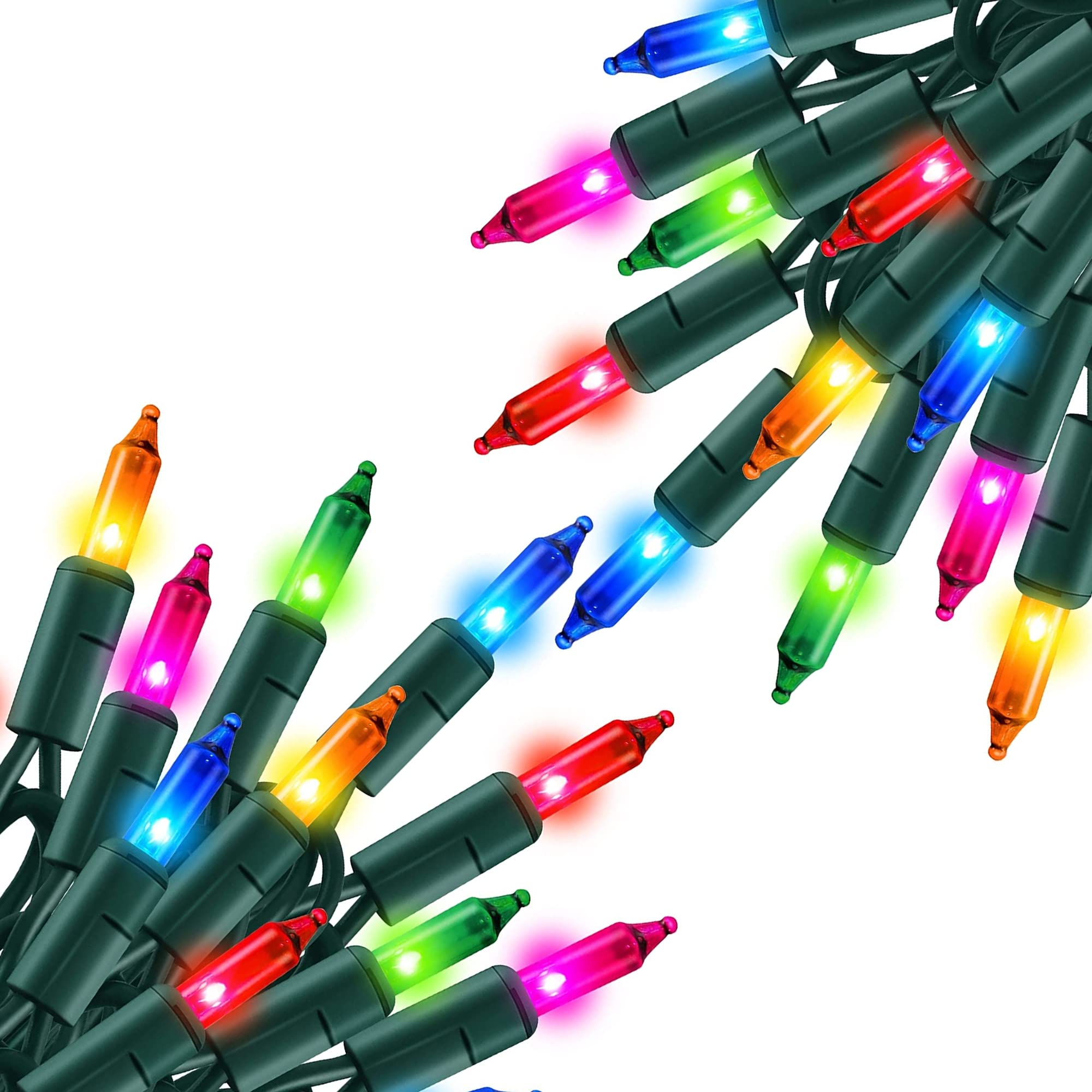 TW SHINE Multi Colored Christmas Lights, 20FT 100 Count, Waterproof Mini String Lights for Indoor/Outdoor Decor, Model ZF-100-2/SB