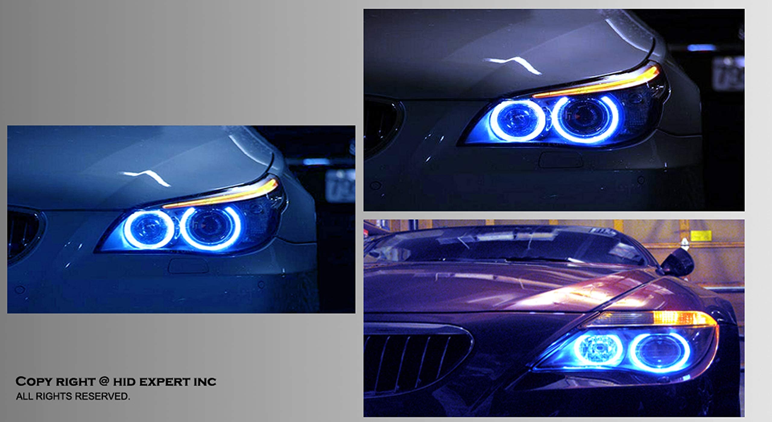 Icbeamer Led Angel Eye Marker Bulbs Fit E90,E91 Lci Bmw Halo Ring Standard Halogen Headlights Replacement Bulbs [Blue]
