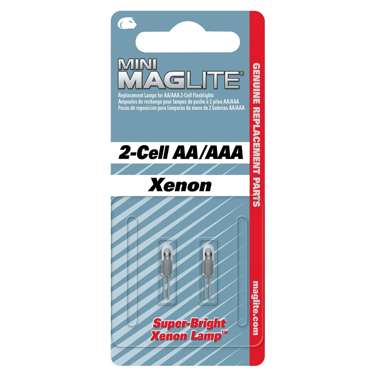 MagLite Replacement Xenon Lamp for Mini 2-Cell AA/AAA Flashlight