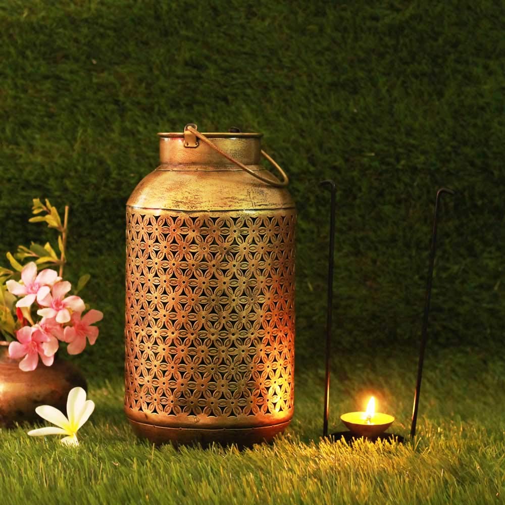 SADHUBELA Iron Candle Diya Lantern