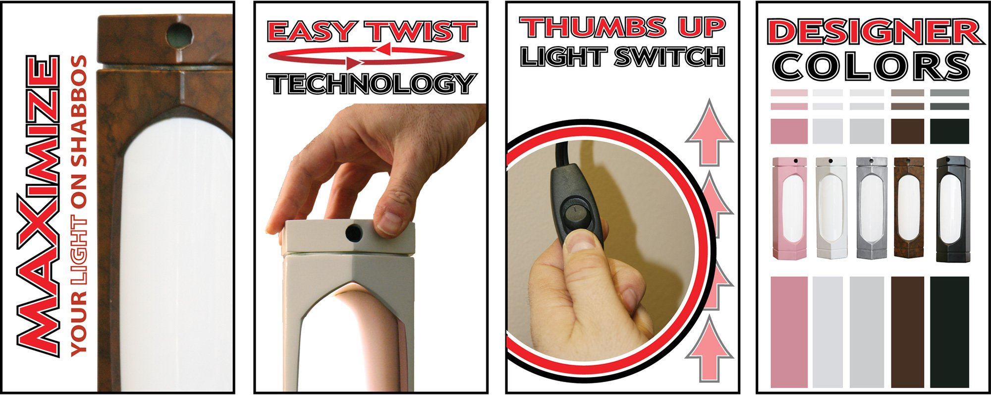 Kosher Lamp Kosherlamp™ Max - Silver Steel Lamp For Shabbat And Holidays