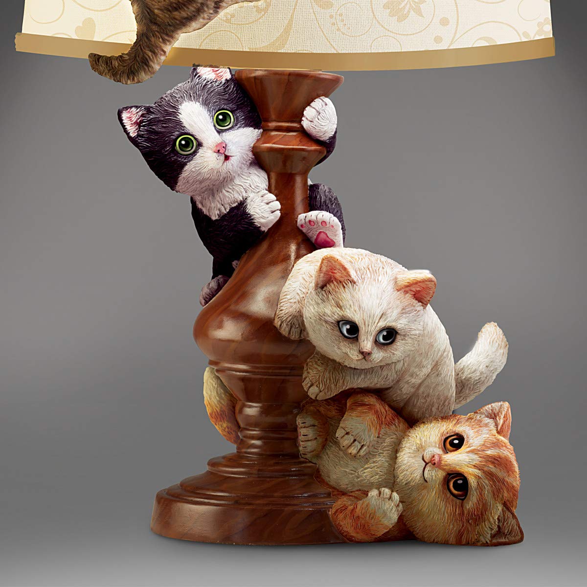 Cat-Tastrophe Fully Sculpted Table Lamp