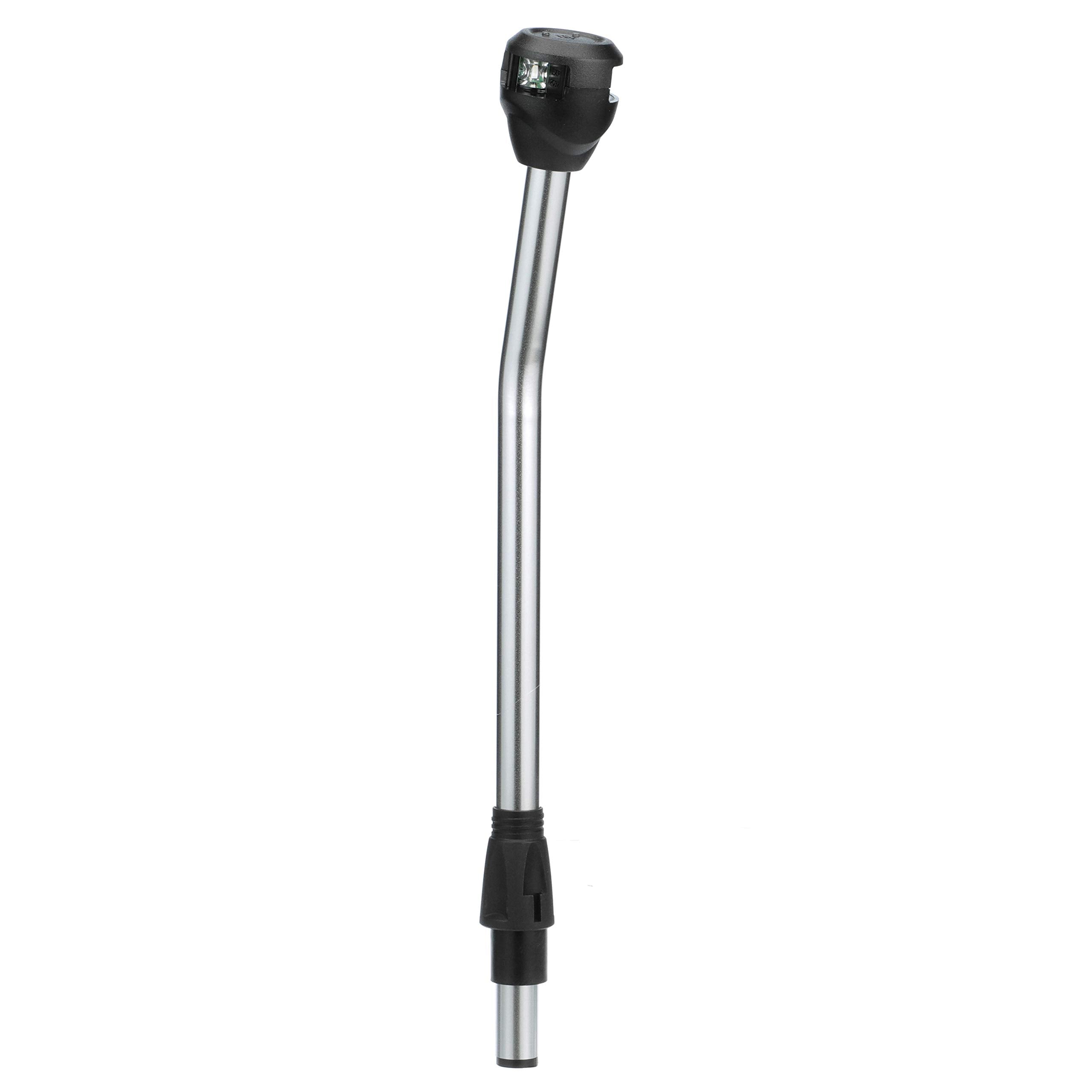 Attwood Bi-Color LED Plug-in Pole Navigation Bow Light, 14-Inch, Silver, Model NV6LC1-14A7