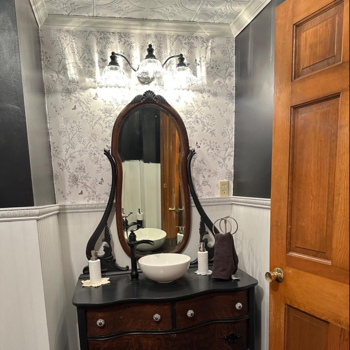 Xiedun Farmhouse Vanity Lights - Black Bathroom Vanity Light Fixtures With 3 Lights