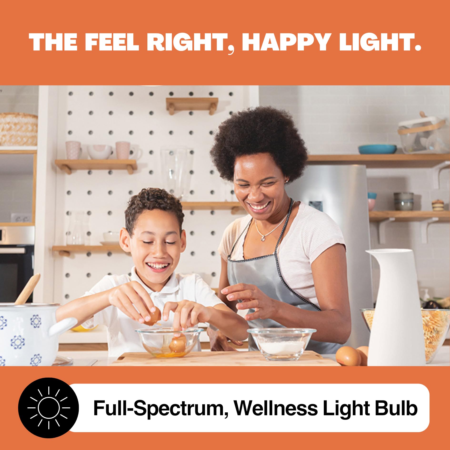 NorbSMILE PAR30 LED Light Bulb - Full-Spectrum Sunlike, Energy Boosting, 1-Pack, White, Model SMILE-PAR30LN-10W
