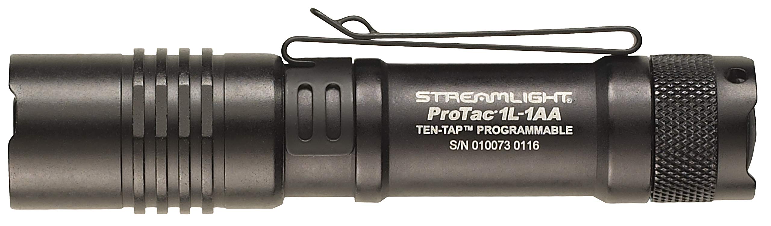 Streamlight ProTac 1L-1AA Tactical Light, 350-Lumen, Aluminum, 4.25 Inch, Black, Model 88061