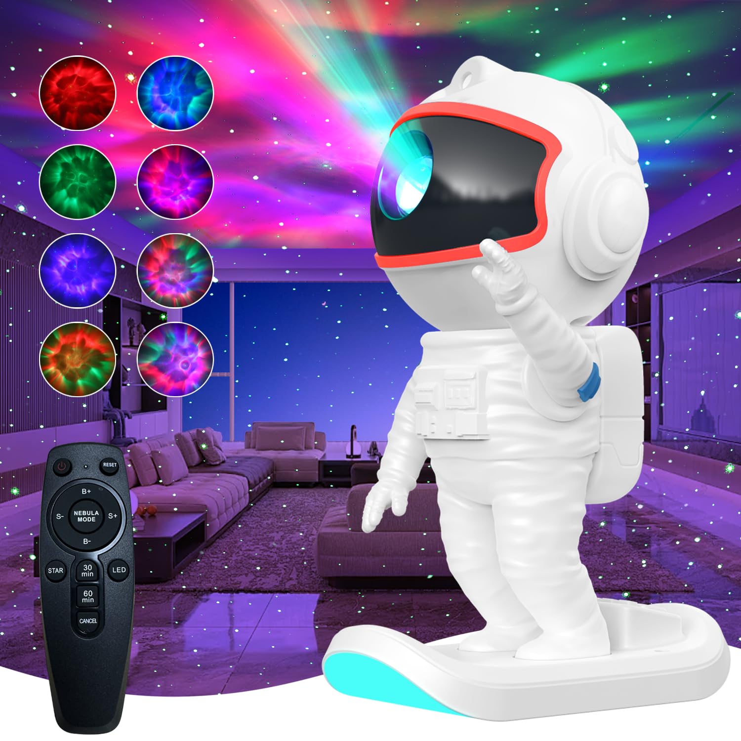 Star Galaxy Projector, Galaxy Night Light Projector for Bedroom with Remote Control & Timer, for Bedroom, Living Room and Home T
