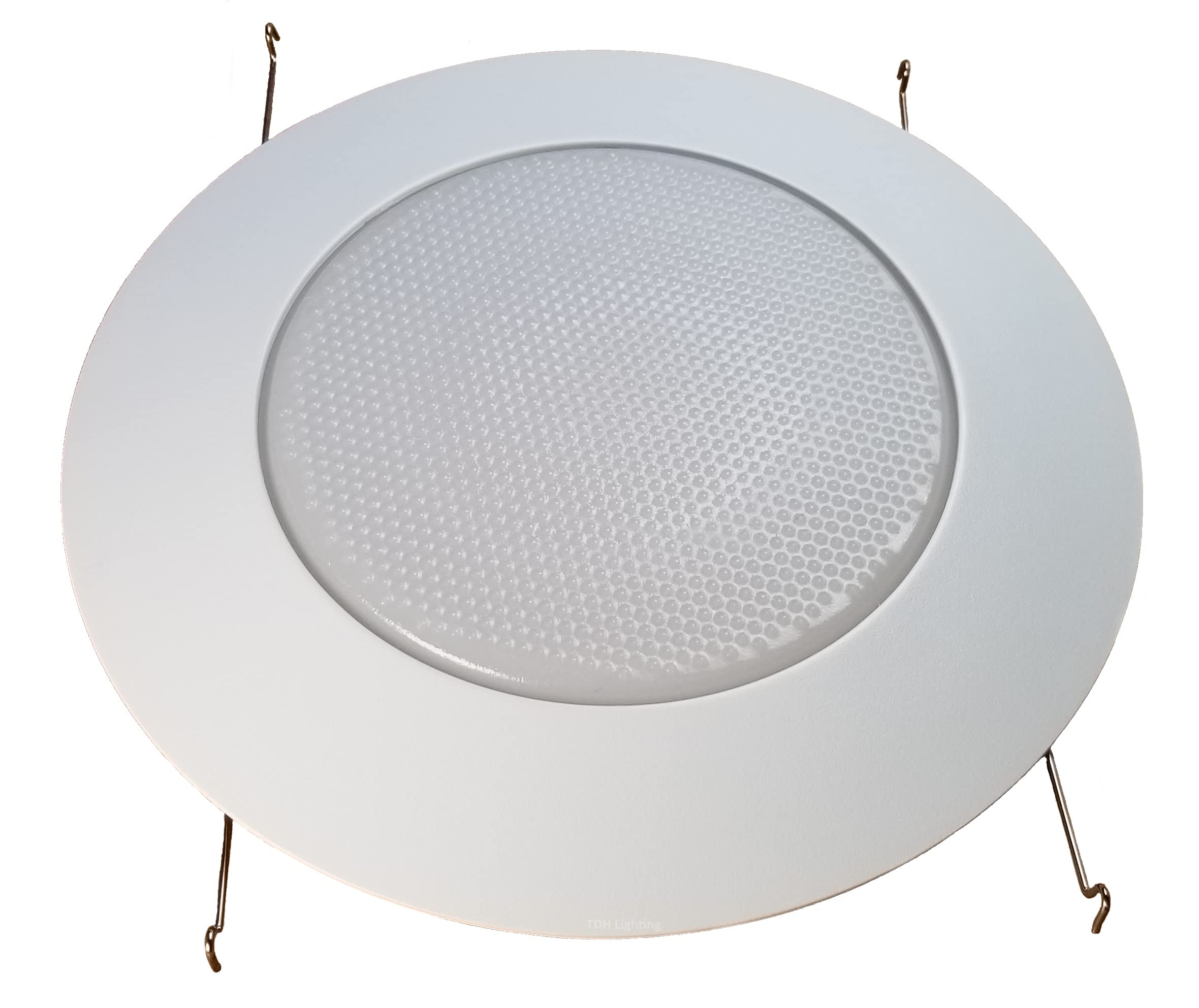Tdh Lighting 6 Inch Recessed Shower Trim With Glass Albalite Lens For Wet Locations (Pack Of 2) I6T-Al 0