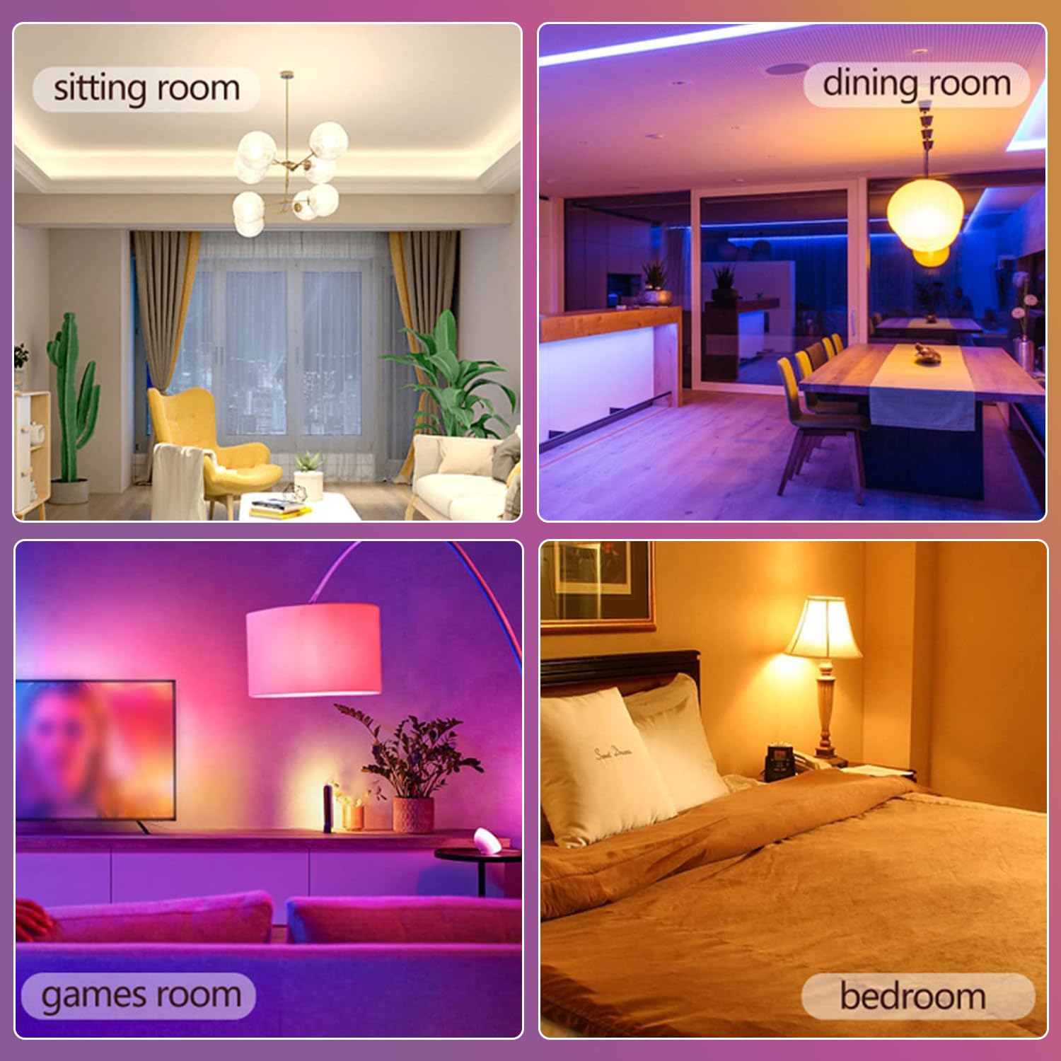 Xrise E12 Led Bulb 3W Color Changing Candle Light (Rgb + Warm White) 12 Colors  3000K  Remote Control Included (2 Remote) Decorative Candle Lamp For Stage Home Decor 4 Pack