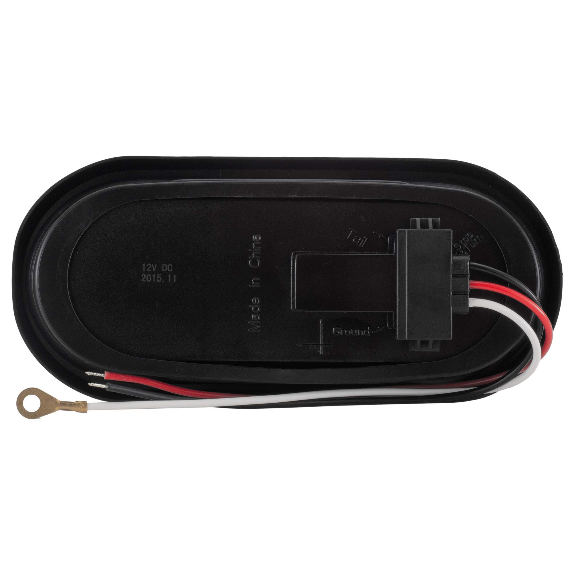 Long Haul Trailer Truck Red 6&quot; Oval Led Sealed Stop Turn Tail Lights (4 Pack)