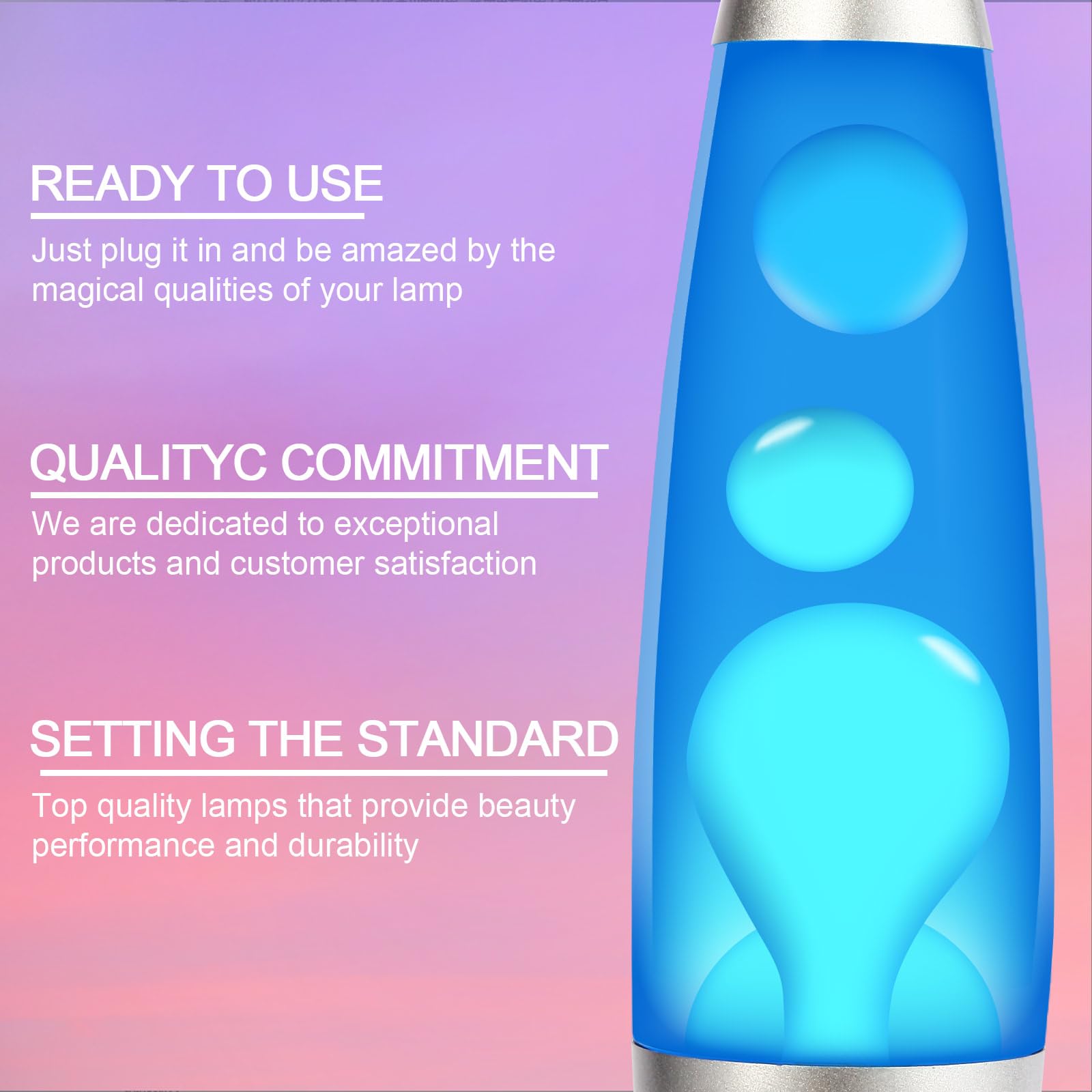 16Inch Beautiful Liquid Lamp, Relaxing Night Light Home D  cor Motion Lamp for Living Room Office Bedroom Lamp for Adults, Teens