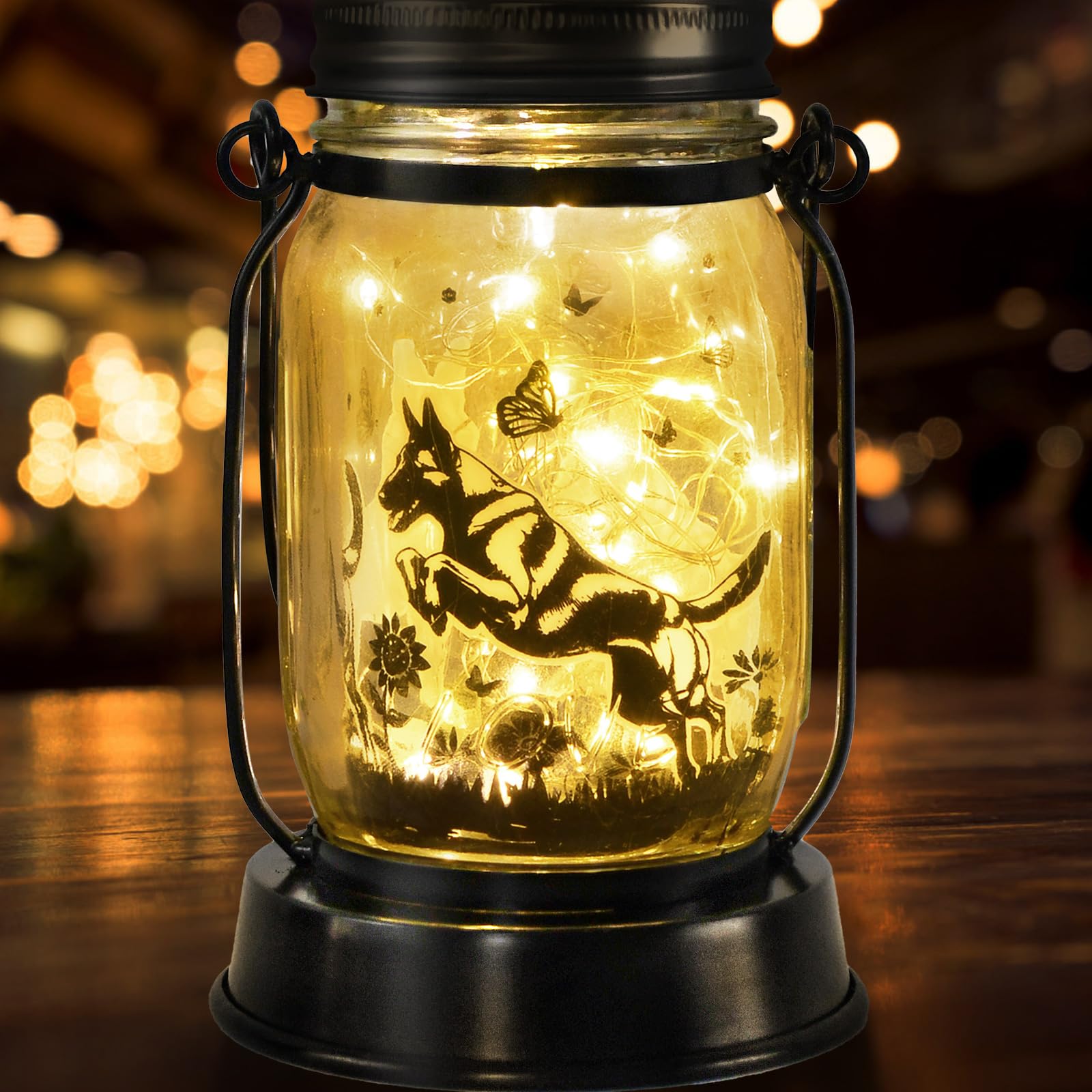 Belgian Malinois Dog Gifts For Women/Men Belgian Malinois Solar Lanterns Birthday Dog Lovers Lantern Pet Loss Dog Memorial Light