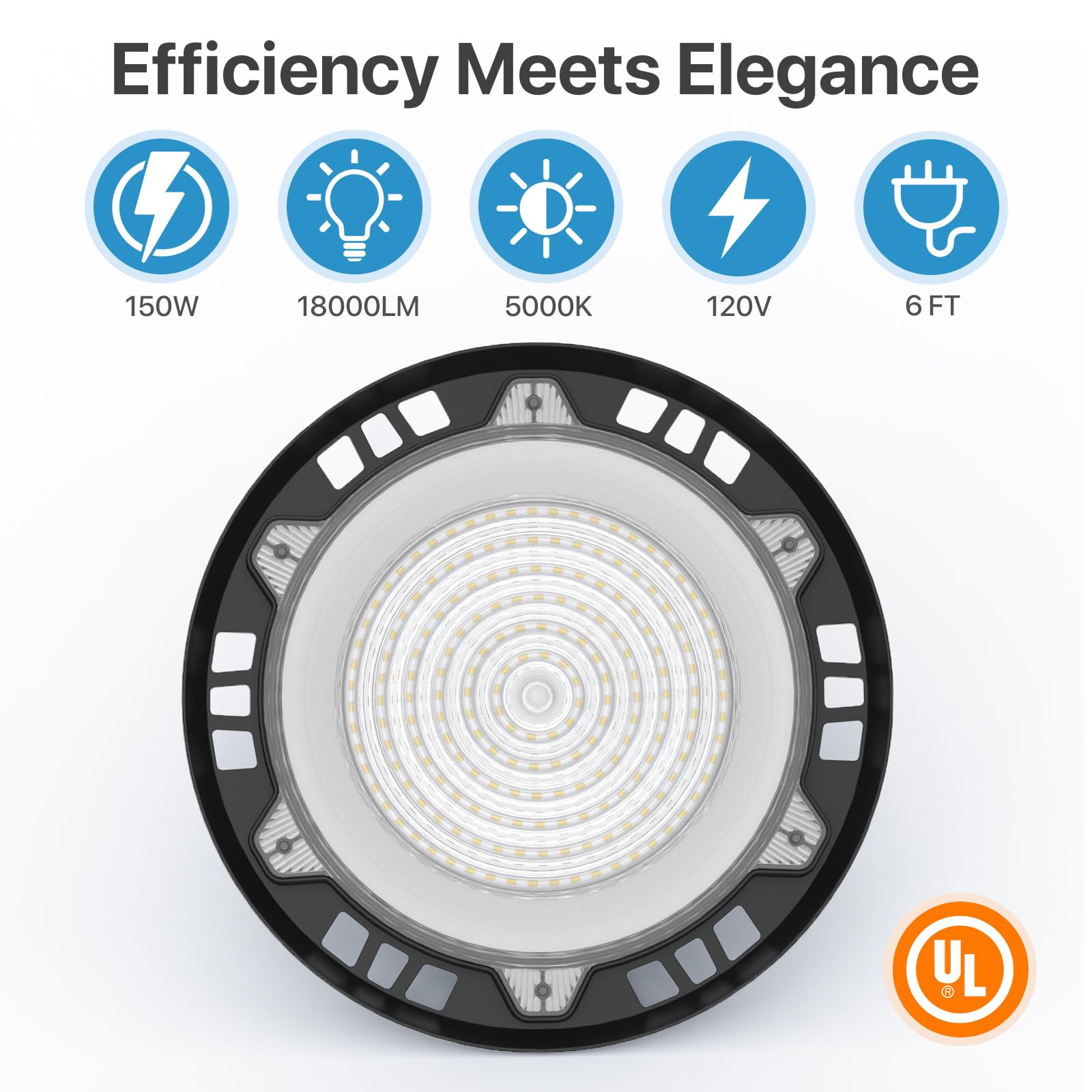 High Bay Led Shop Lights: 10-Pack 150W Ufo Light For Warehouse - Ul-Listed Warehouse Lights For Barn Factory Supermarket Lighting