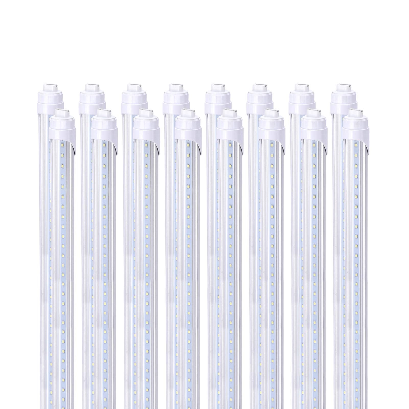 Ligheart 8Ft R17D Led Tube Light, 2 Pin, F96T12 Ho 8 Foot Led Bulbs, 96'' 8Ft Shop Light To Replace T8 T12 Fluorescent Light Bul