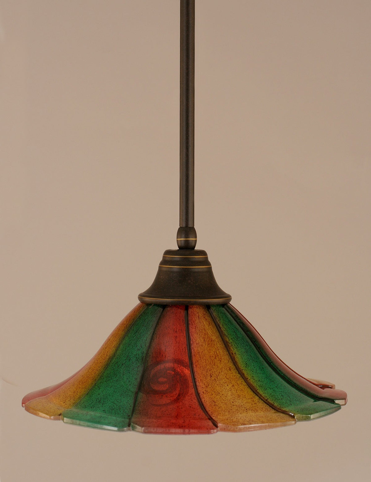 Toltec Lighting 1 Light Pendant In Dark Granite (26-Dg-764)