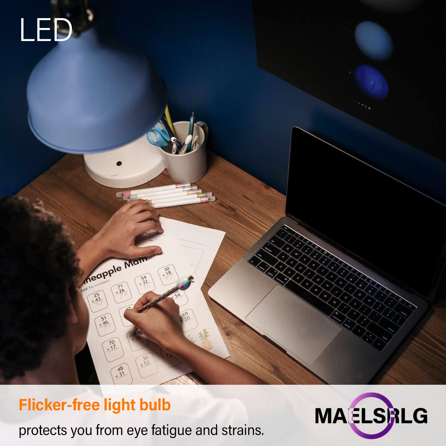 Maelsrlg R14 Led Bulb 4W(40W Equivalent) Mini Reflector Flood Light Bulbs 5000K Daylight, Curio Cabinet Light Bulb, Non-Dimmable