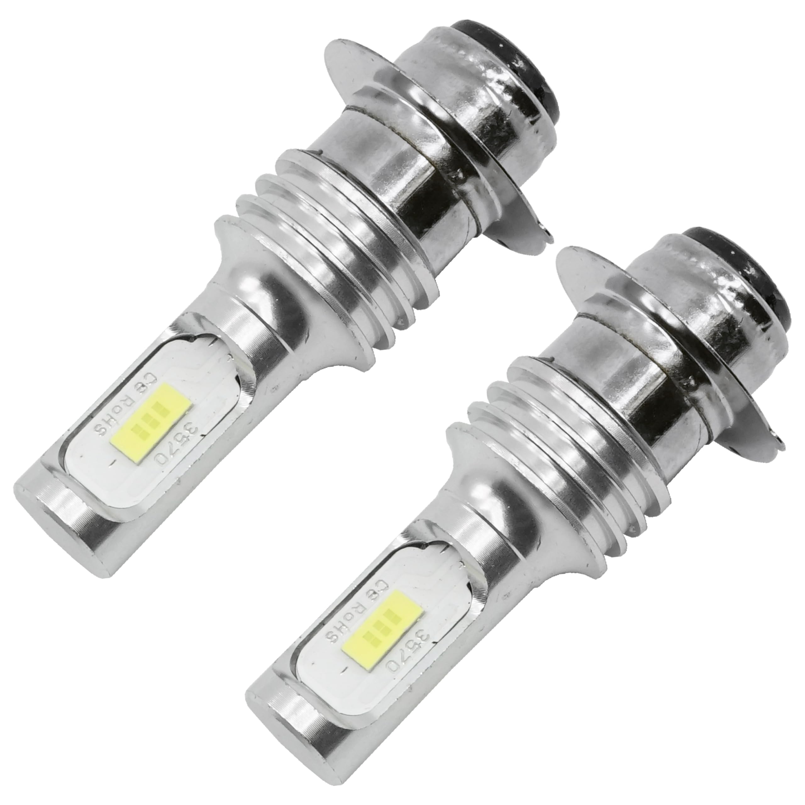 Caltric 2x LED Headlight Bulb Compatible with Yamaha Kodiak 450 YFM450 4x4 2003-2020