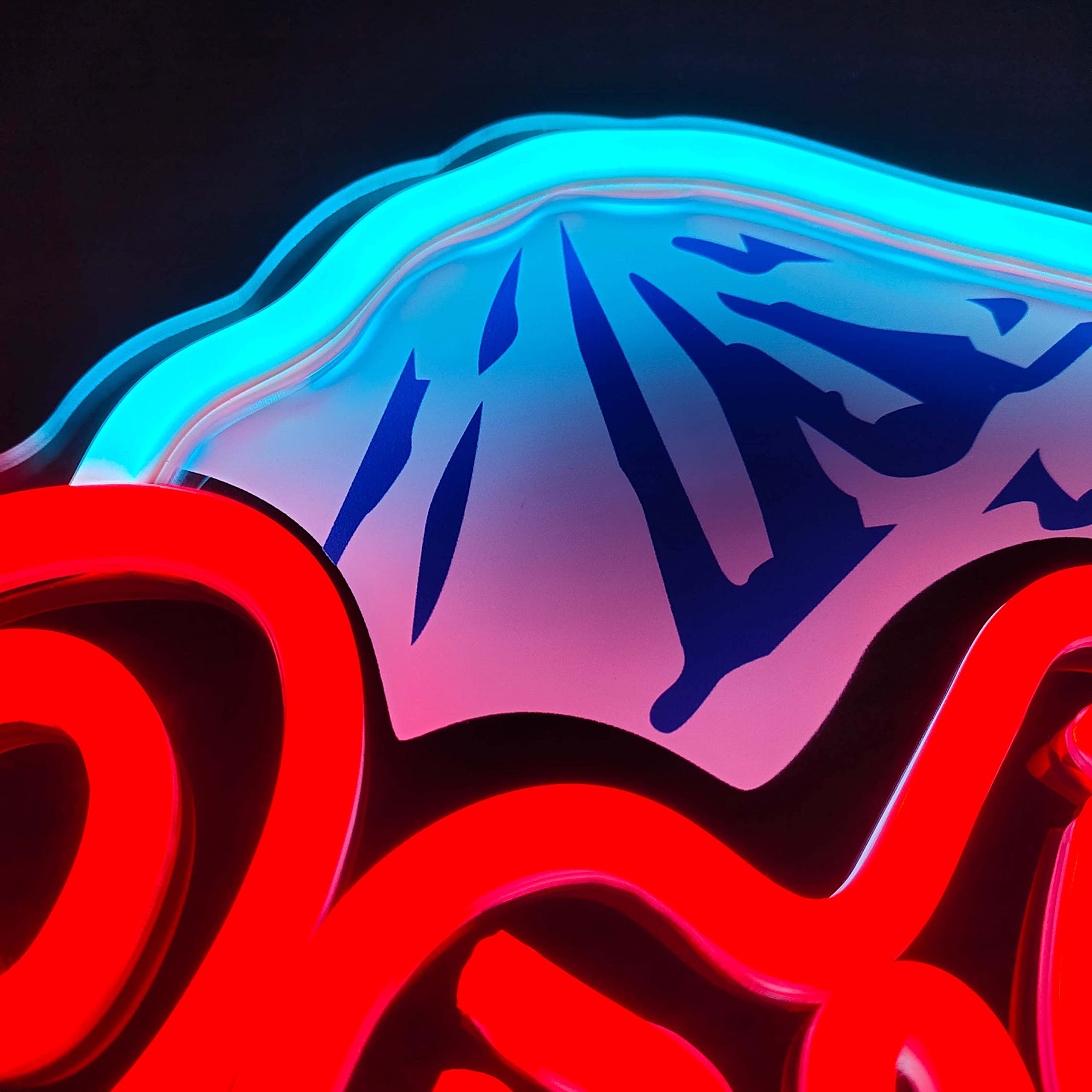 Beer Neon Sign Led Neon Beer Bar Signs For Man Cave Decor Beer Logo Sign With Mountain Pattern Printing Chill Mountain Home Bar