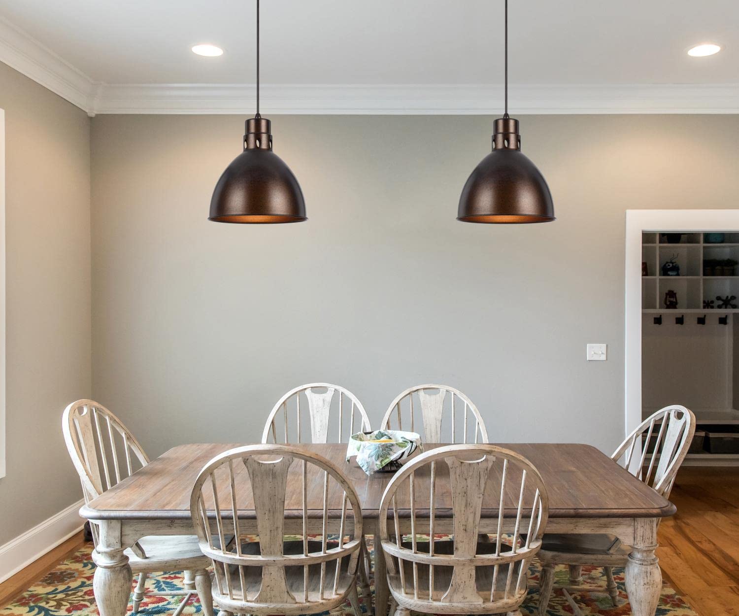 Cal Lighting Up-1109-6-Ru Restoration One Light Line Voltage Uni Pack Pendants Collection In Bronze/Dark Finish, 10.00 Inches, 72.00X10.75X10.00