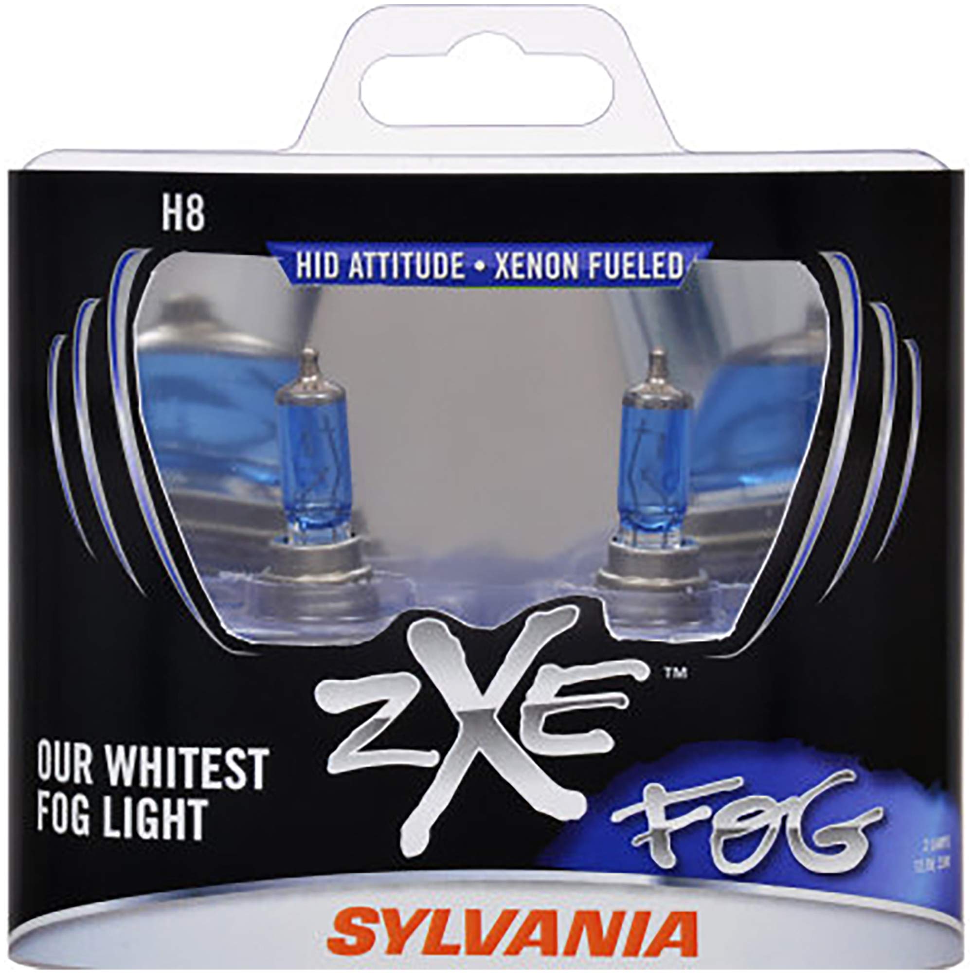 SYLVANIA H8 SilverStar zXe Fog Light Bulb - Bright White, 2-Pack, High Performance, Xenon Fueled, Model H8SZ.BB2